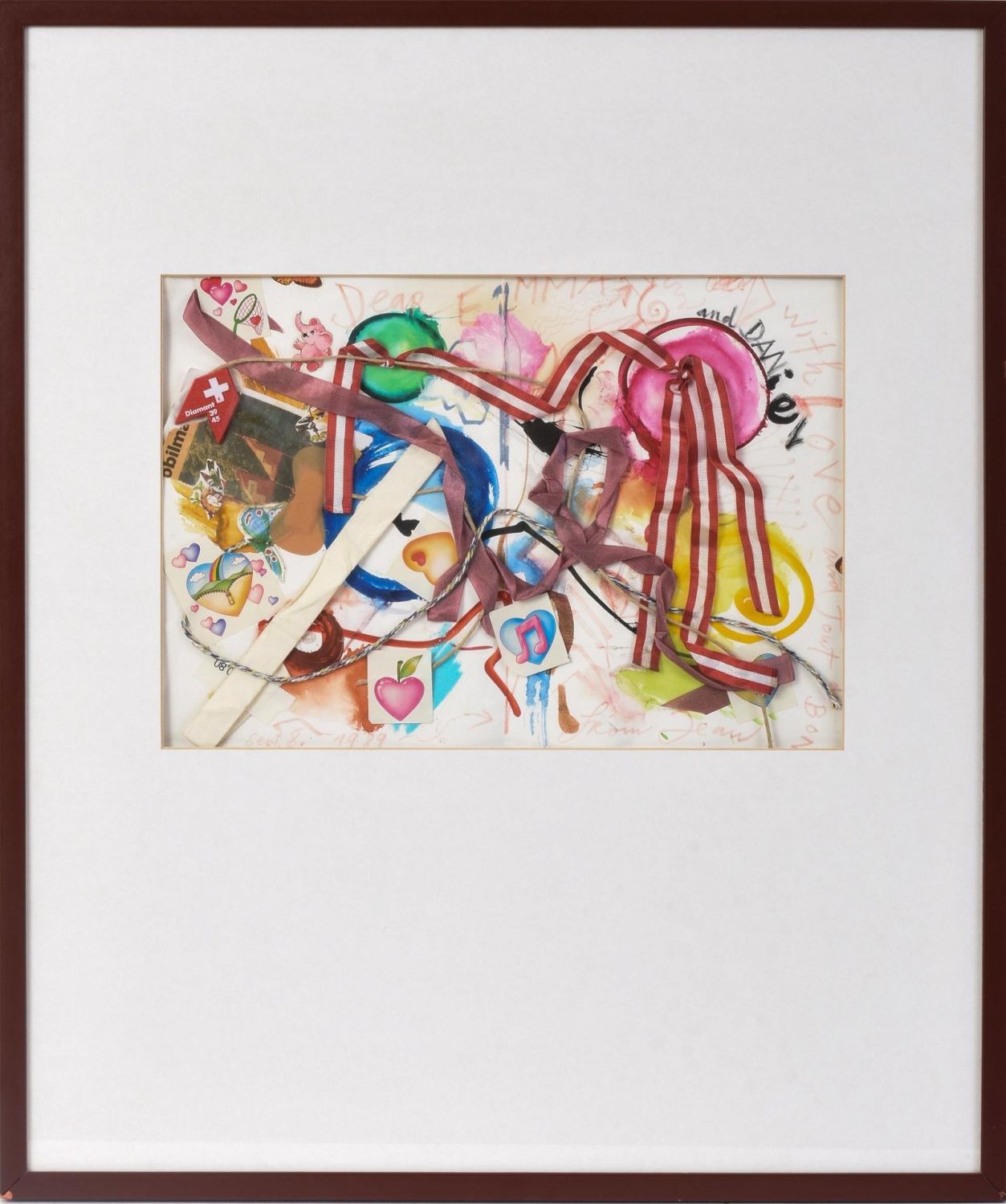JEAN TINGUELY (1925 - 1991). UNTITLED COLLAGE, 1989.