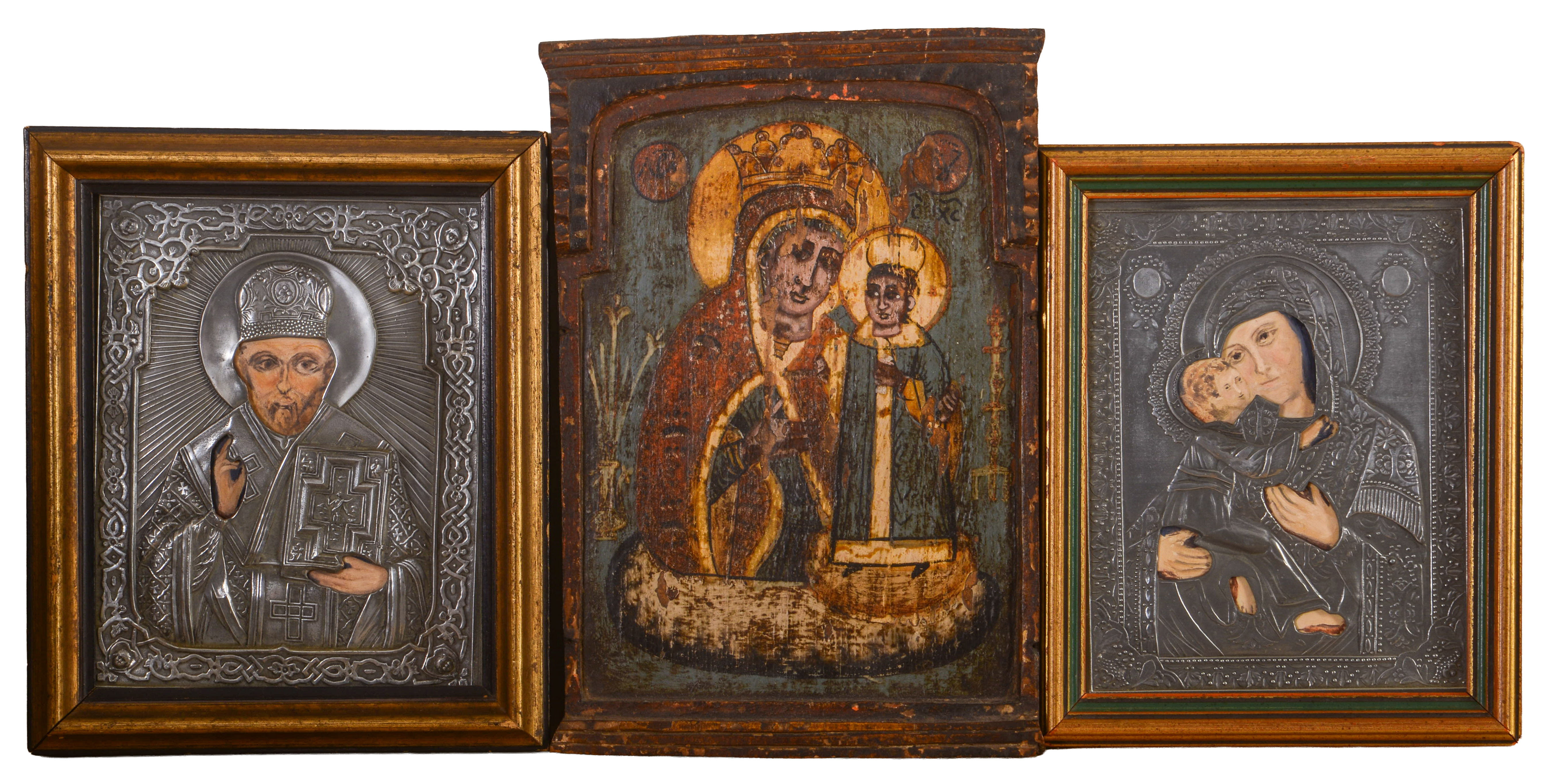 Three Greek Icon Paintings.