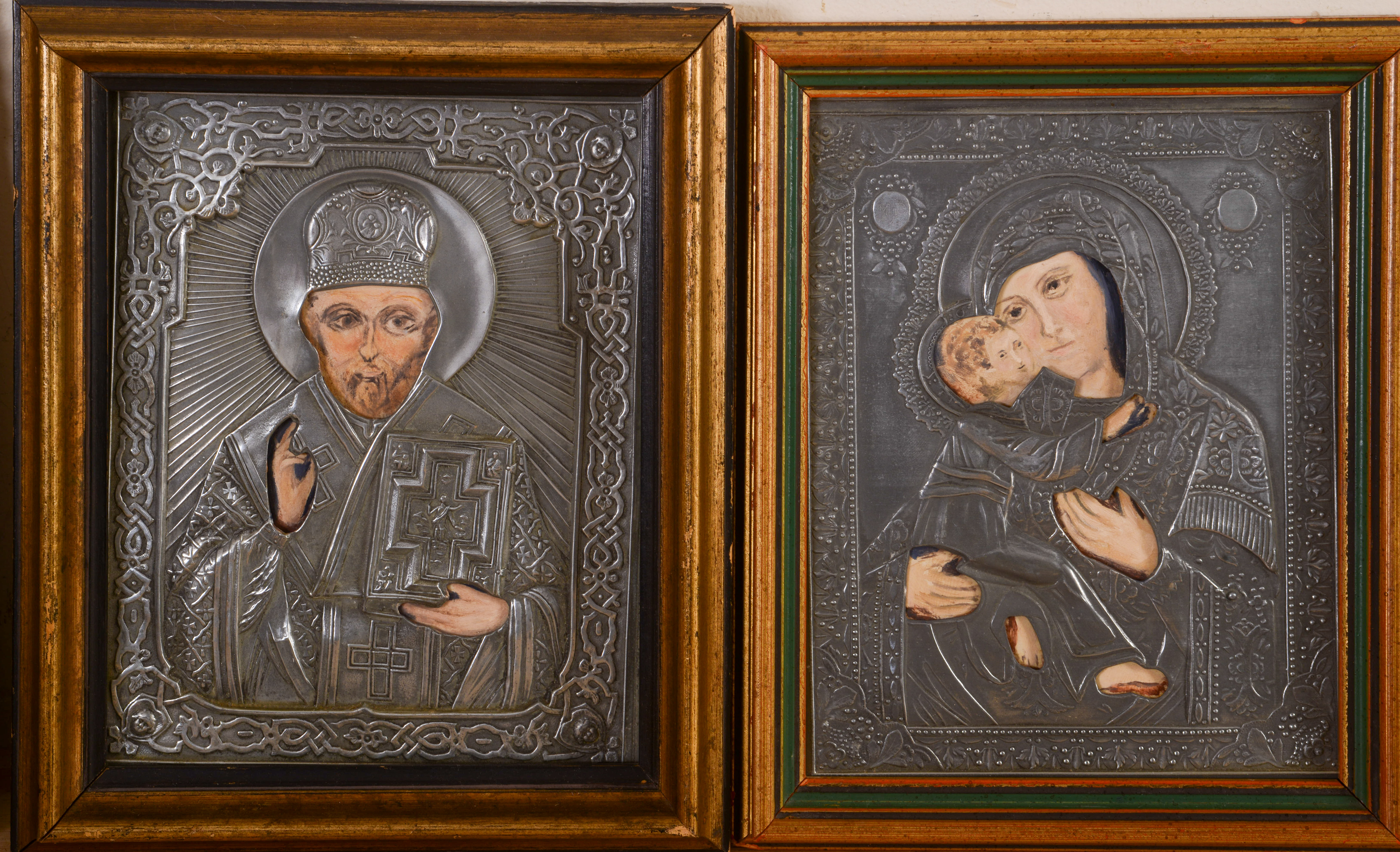 Three Greek Icon Paintings.