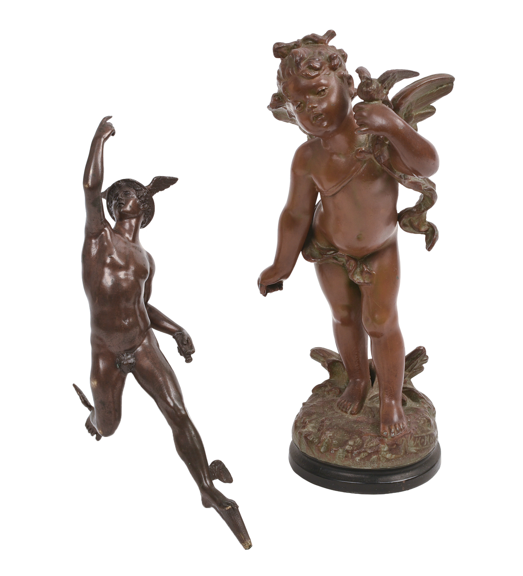 Two Bronze Sculptures.