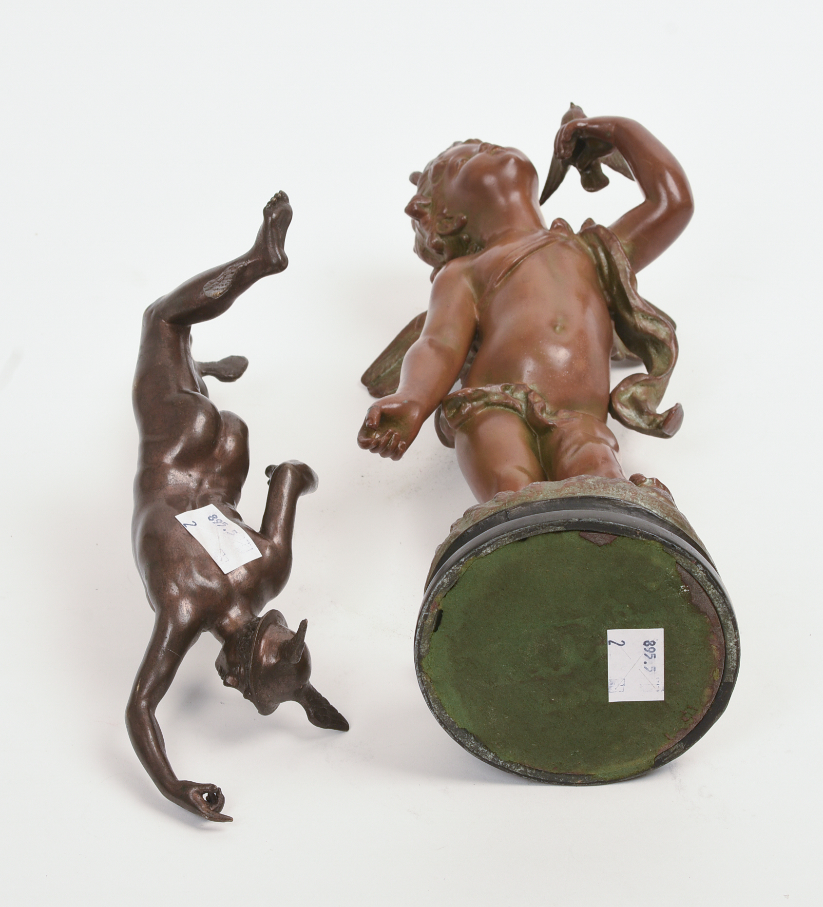 Two Bronze Sculptures.
