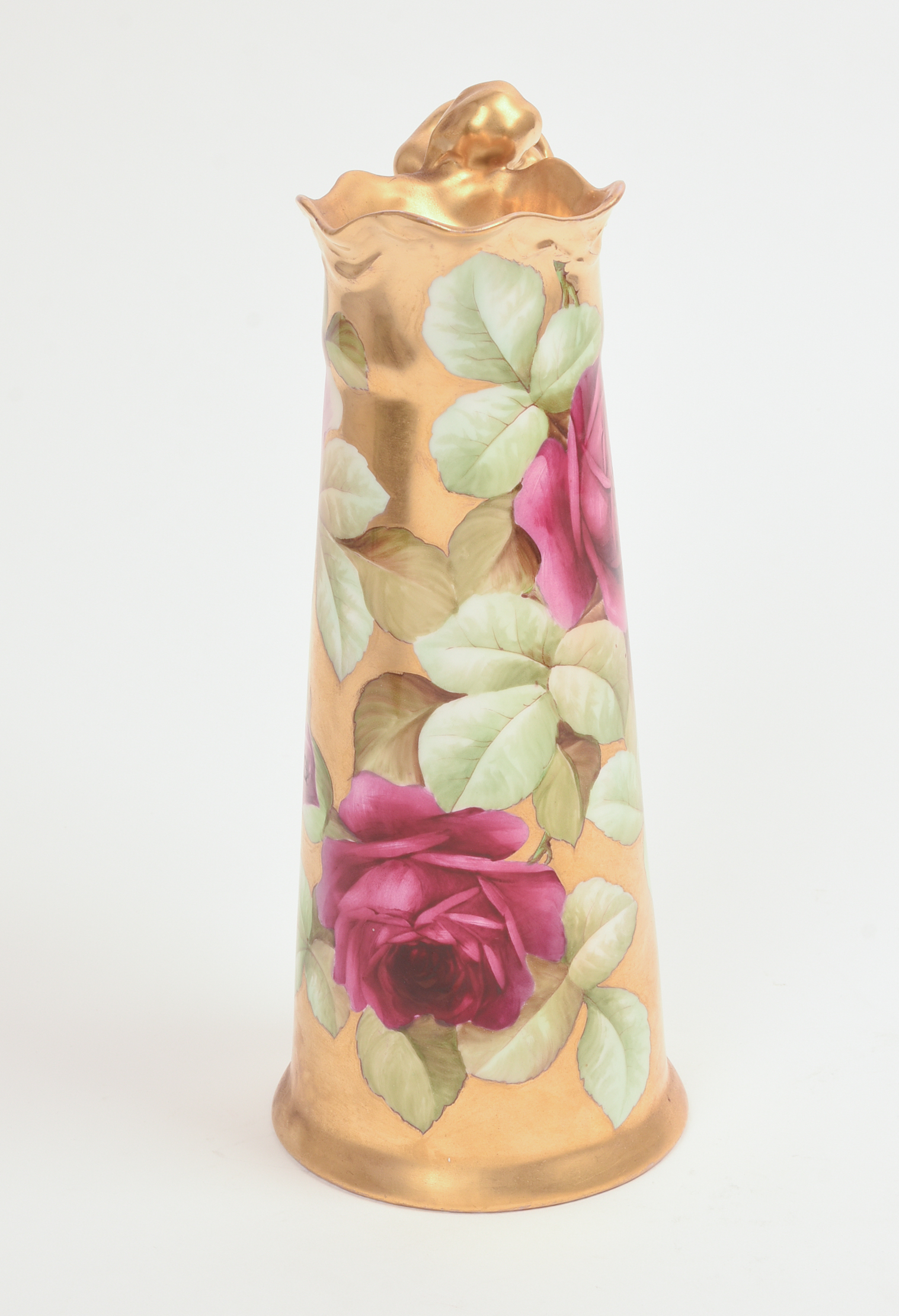 Ginori Pitcher With Figural Handle.