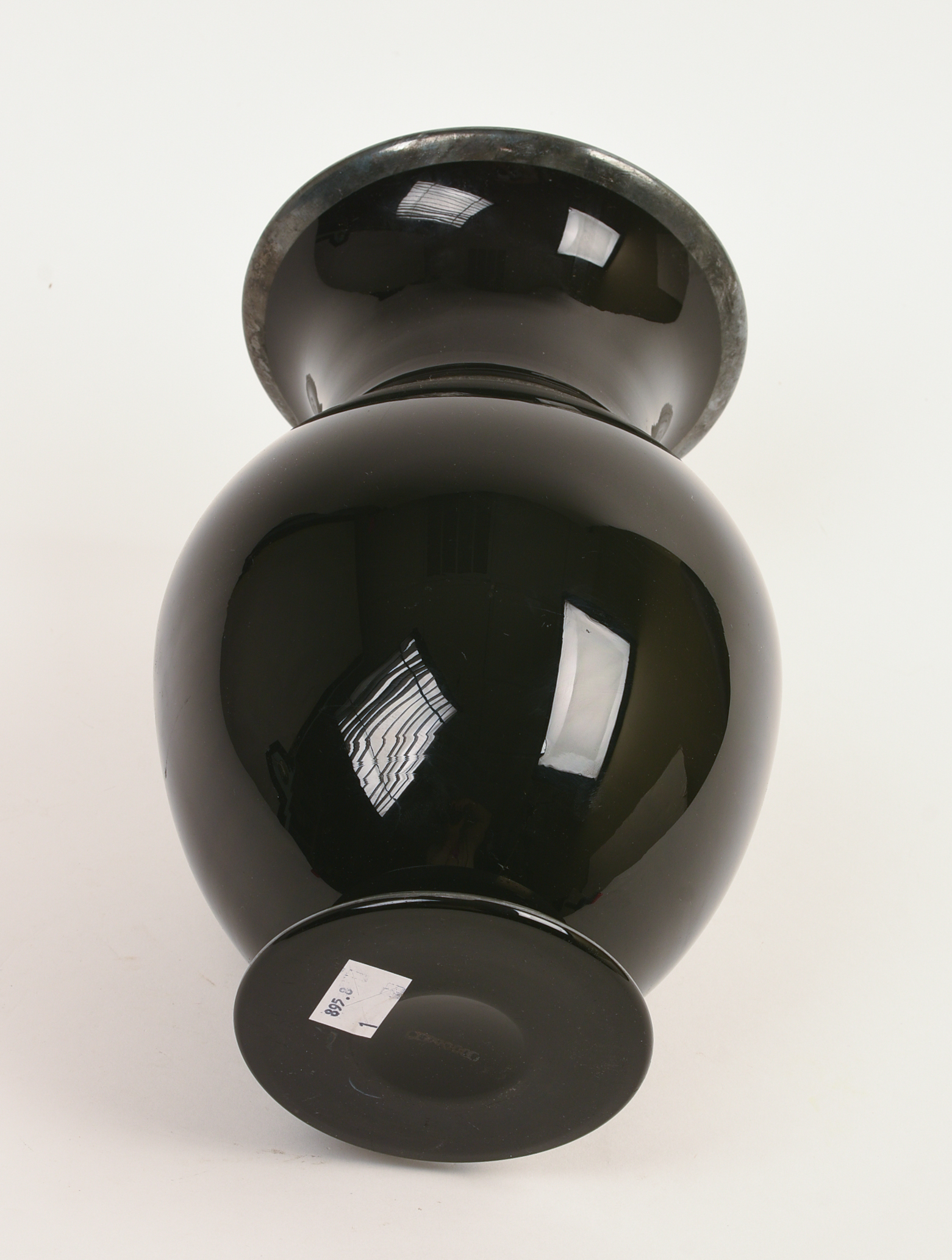 Black Art Glass Vase.