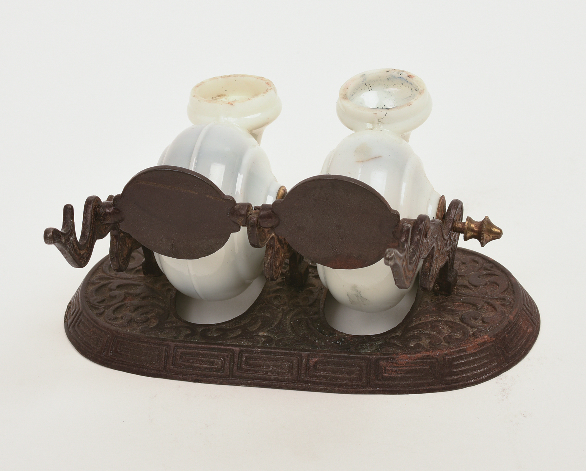 Victorian Double Snail Ink Well.