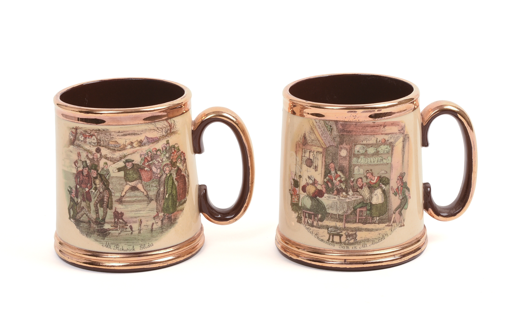Pair of Gibson's Staffordshire Mugs.