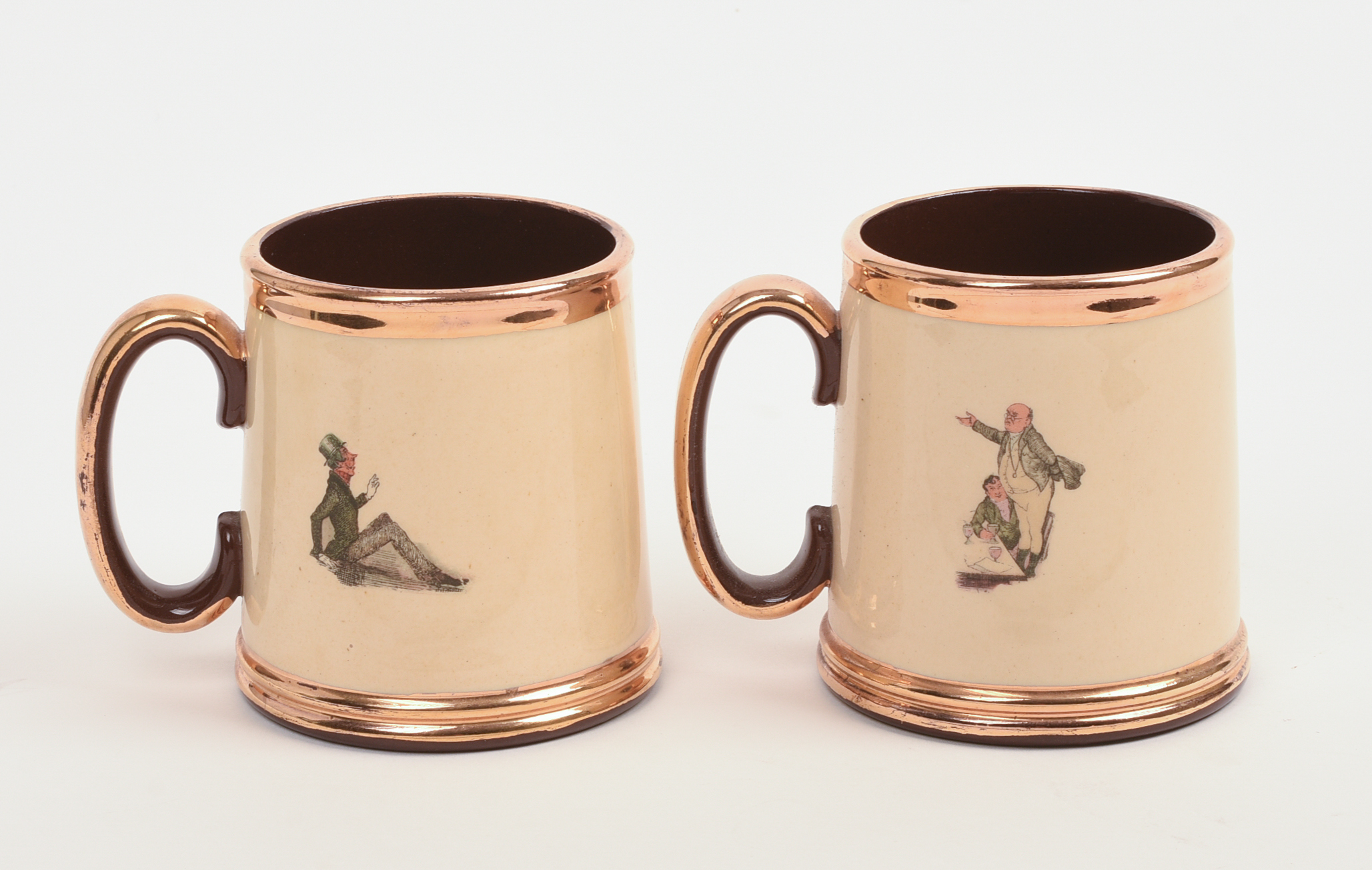 Pair of Gibson's Staffordshire Mugs.