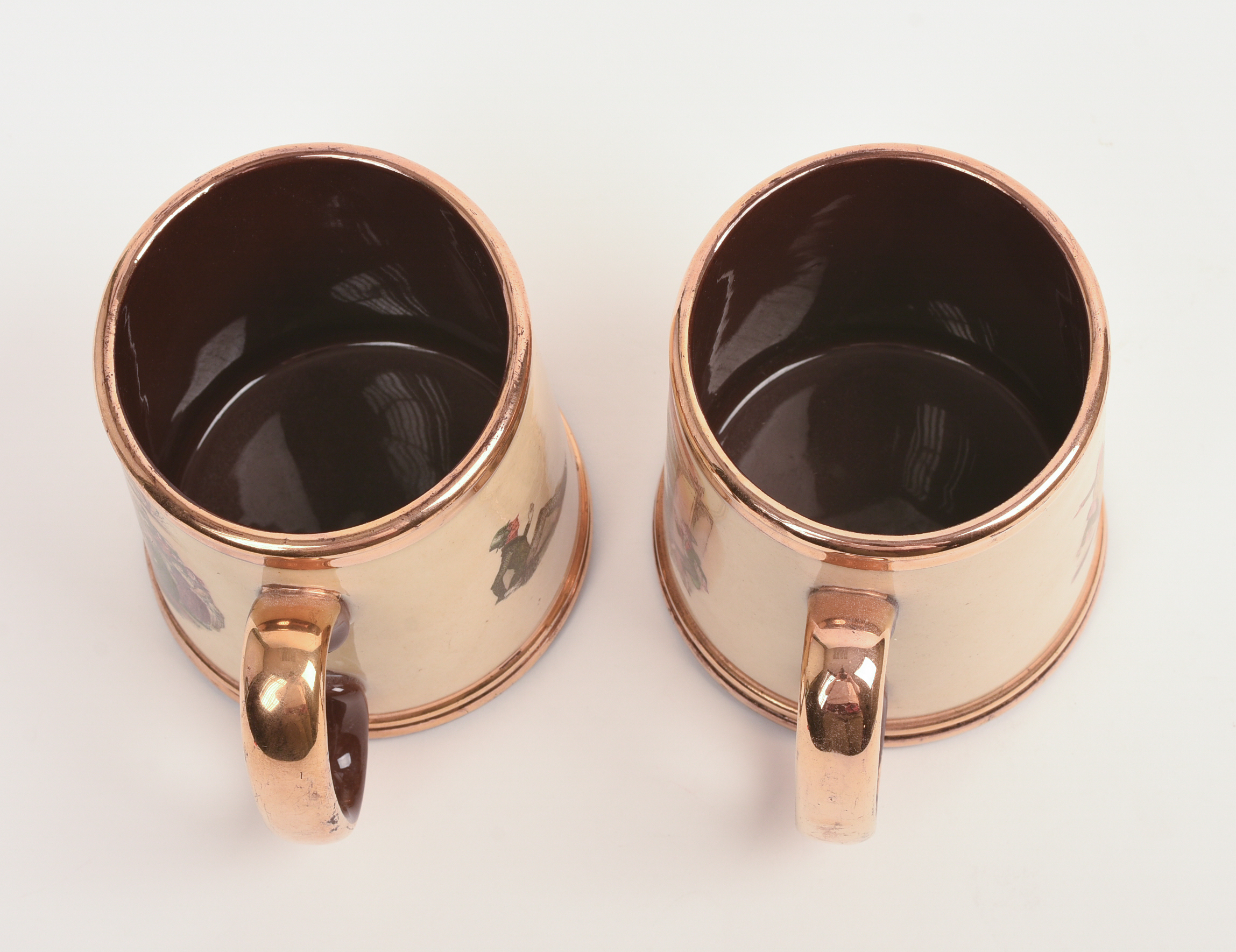 Pair of Gibson's Staffordshire Mugs.