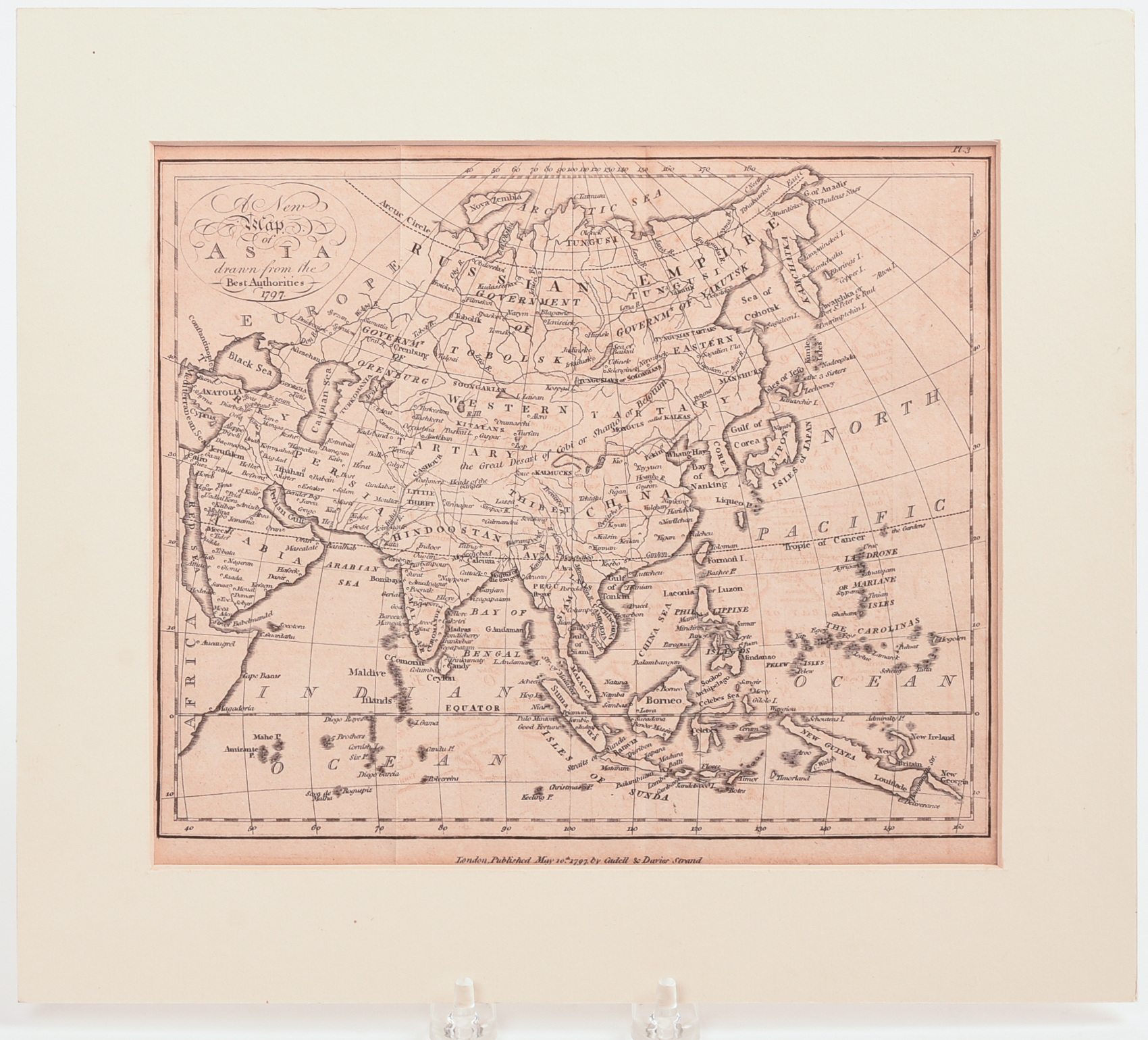 Cadell & Davis 1797 Map of Asia.