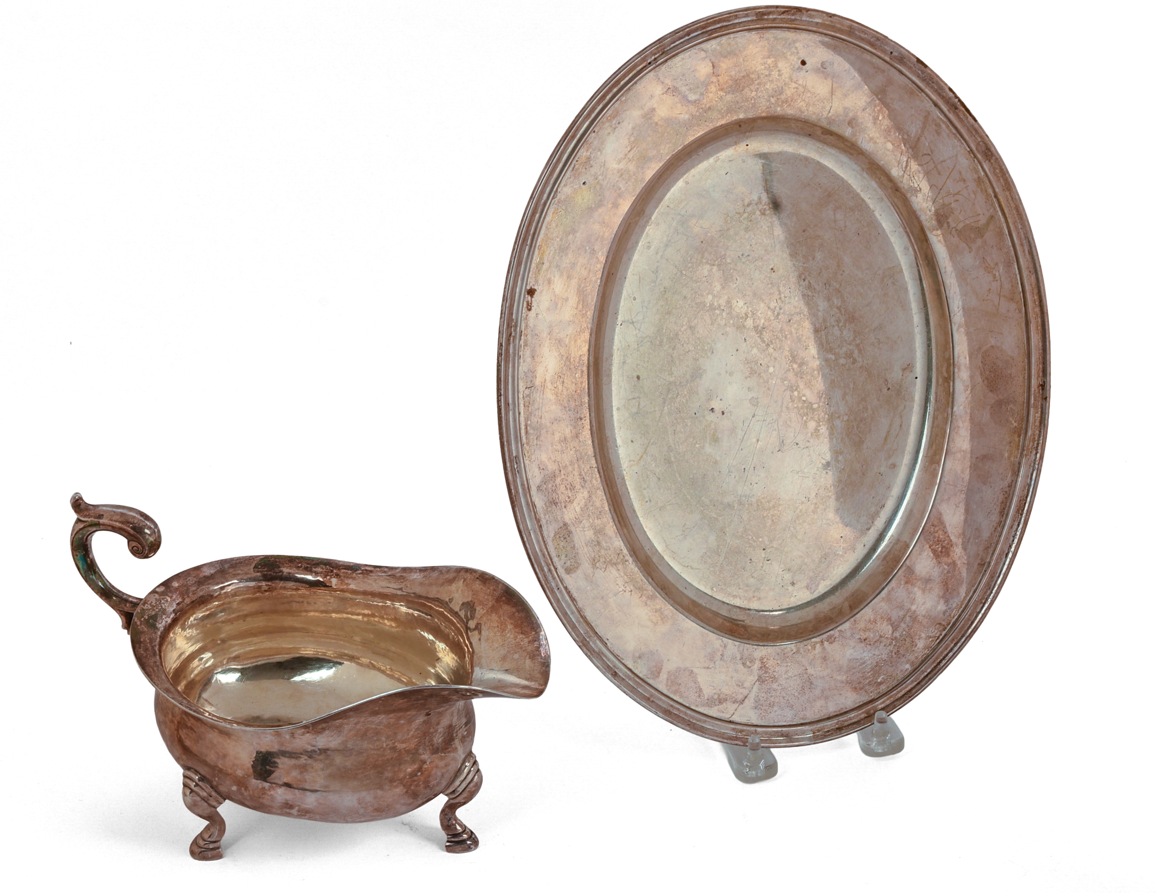Gebelein Sterling Silver Sauce Boat and Understray.