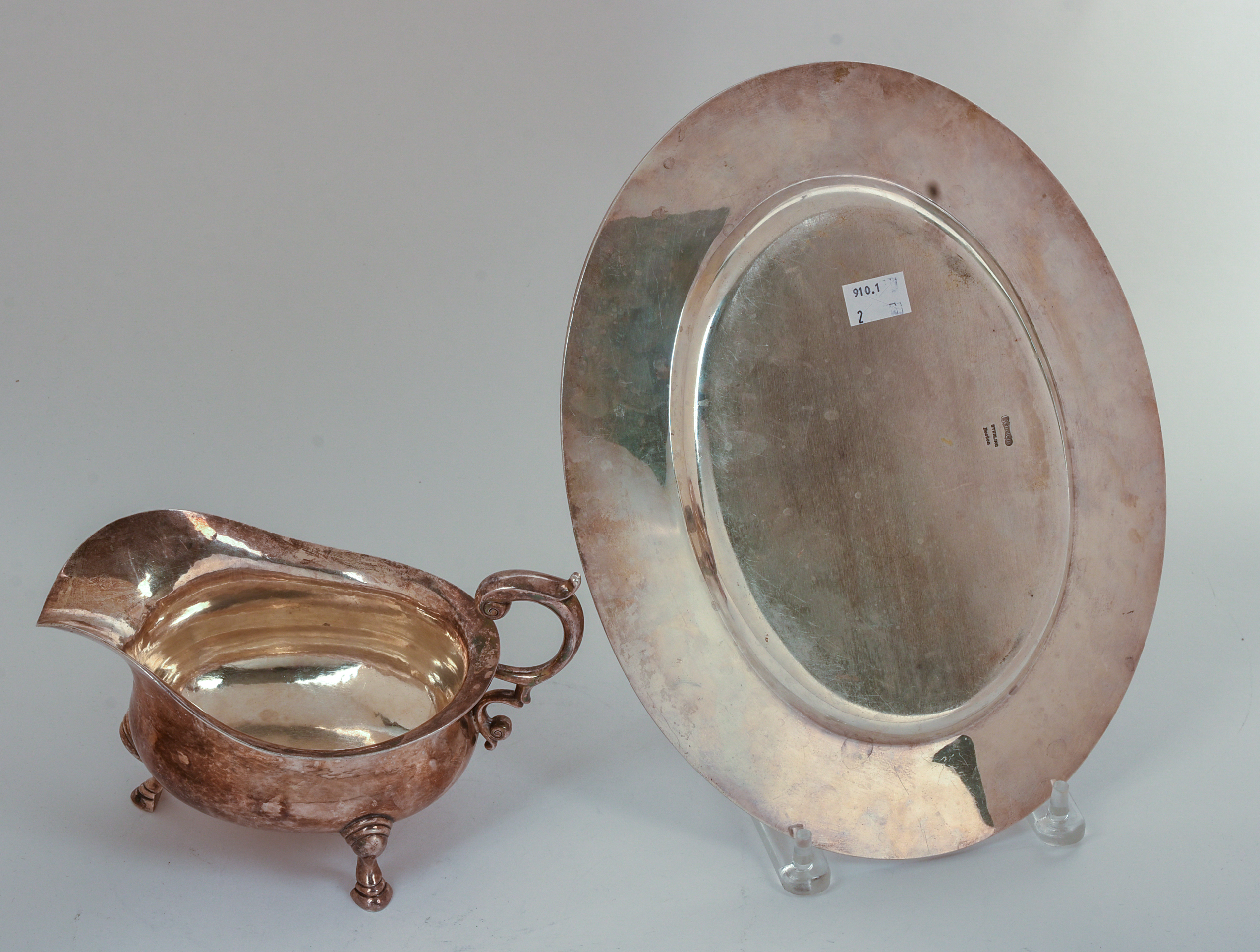 Gebelein Sterling Silver Sauce Boat and Understray.