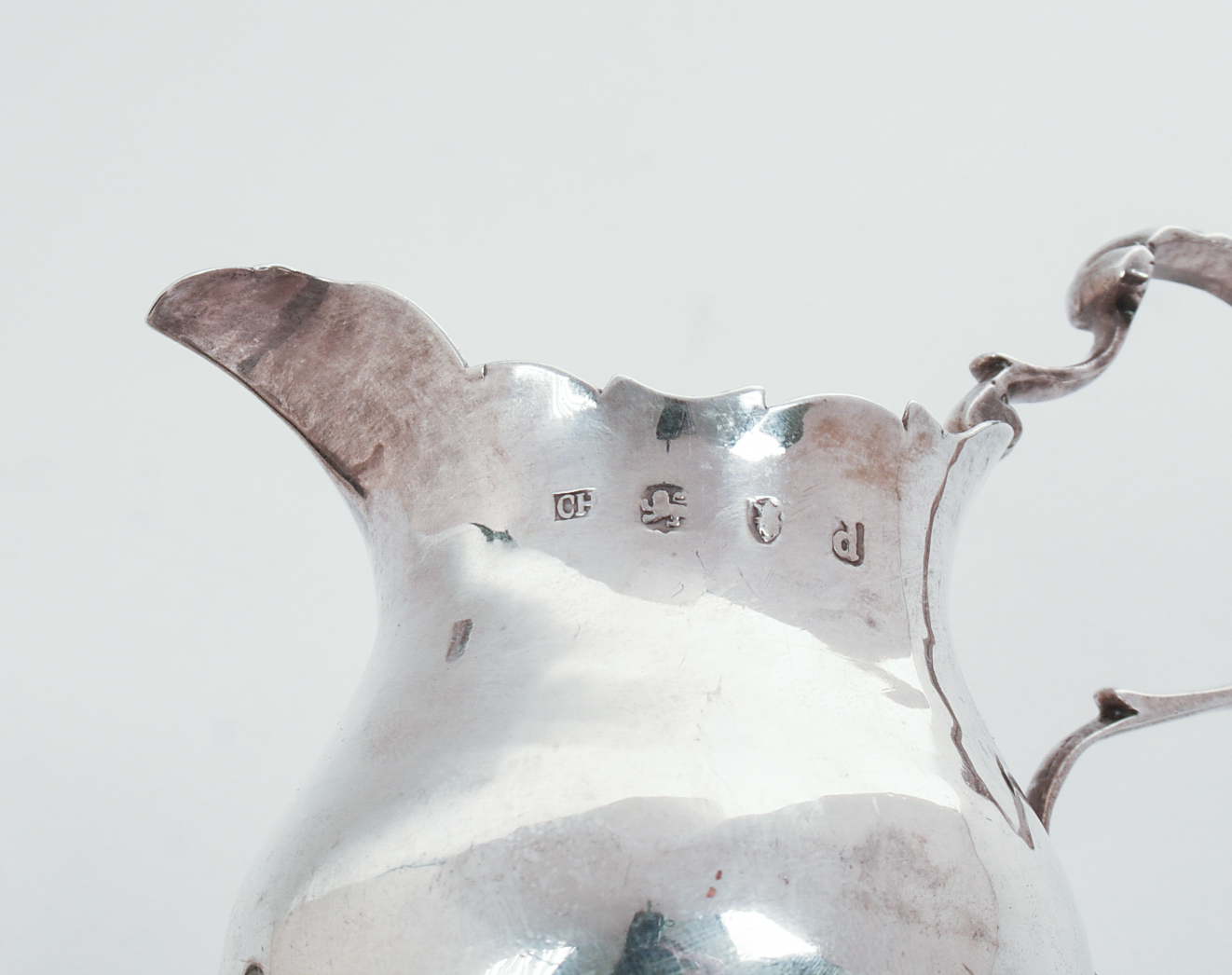 English Sterling Creamer and a Salt.