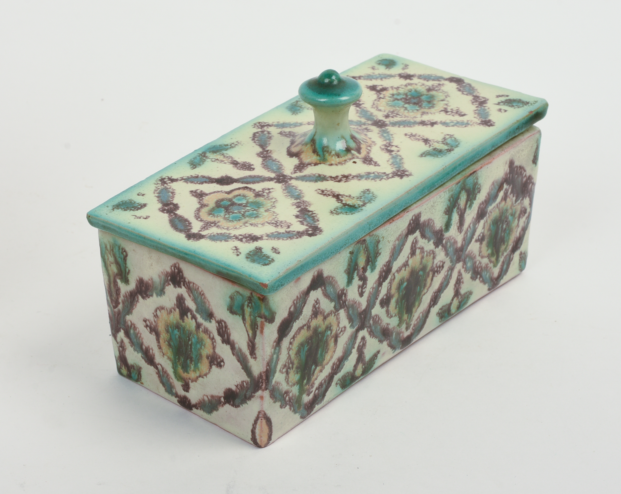 Persian Qajar Covered Dish and Plate.