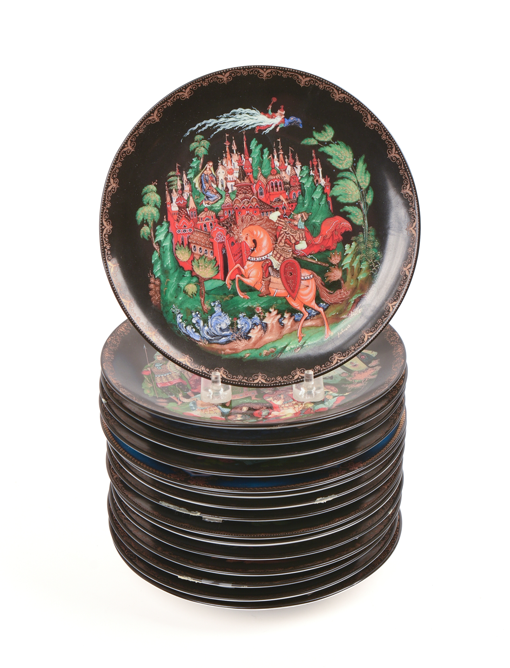 Sixteen Bradford Exhange Russian Legends Plates.