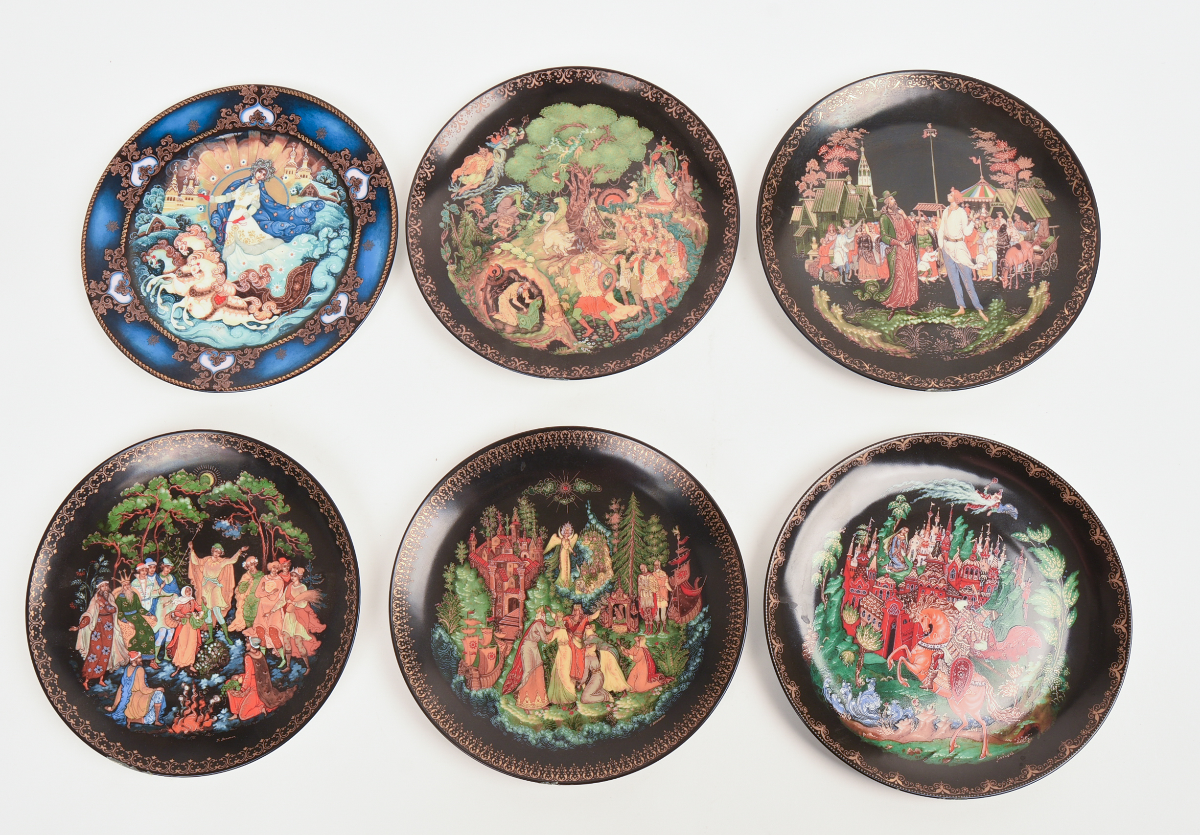 Sixteen Bradford Exhange Russian Legends Plates.