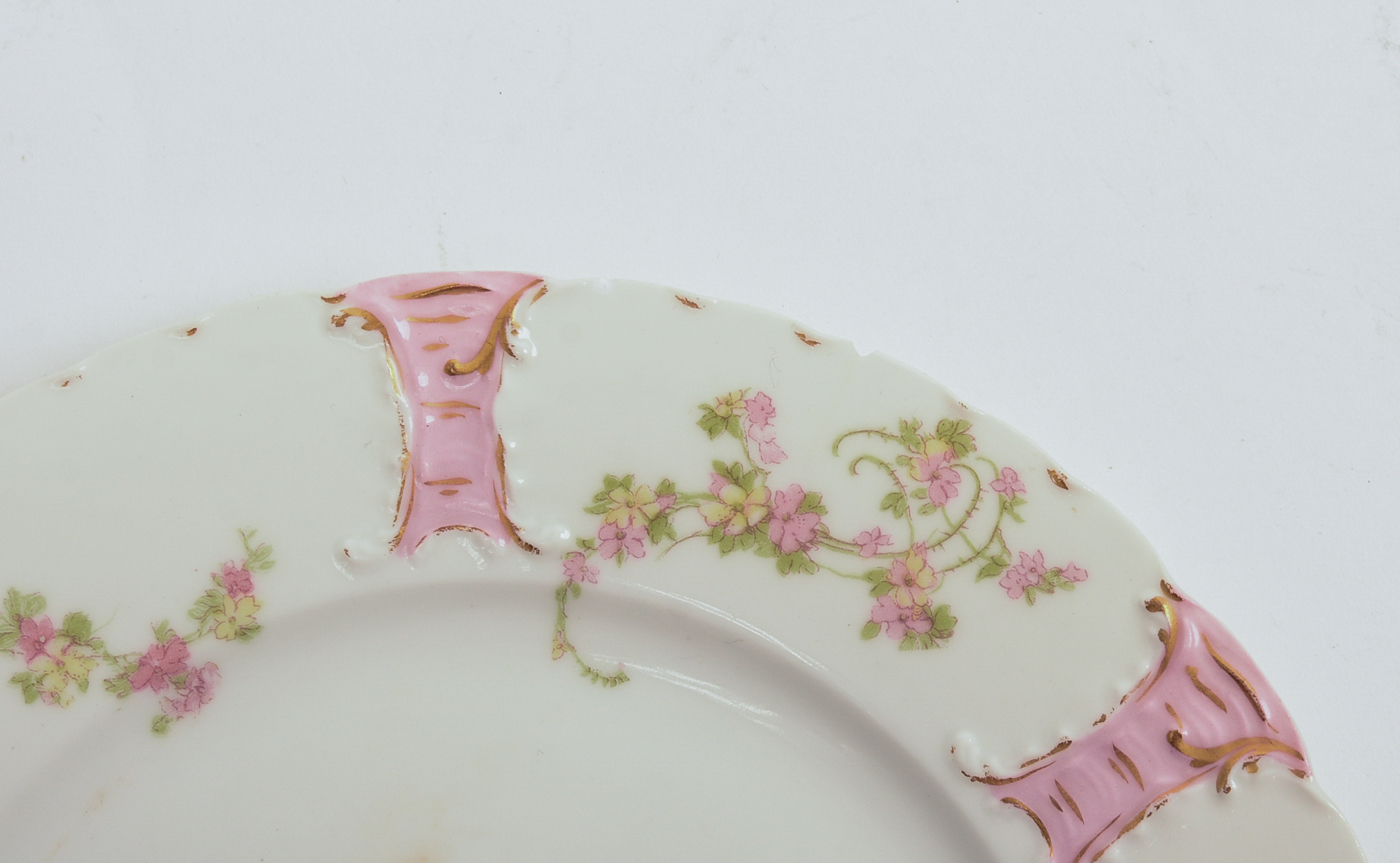 Ten Haviland Limoges Porcelain Plates.