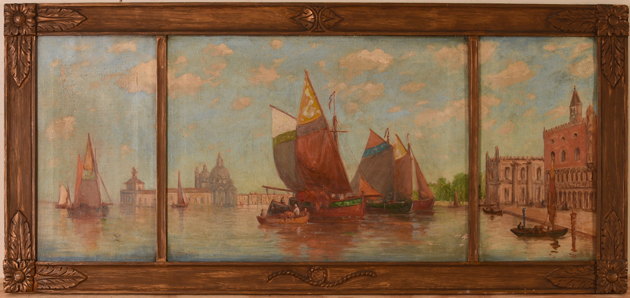 19th Century Triptych of Venise.