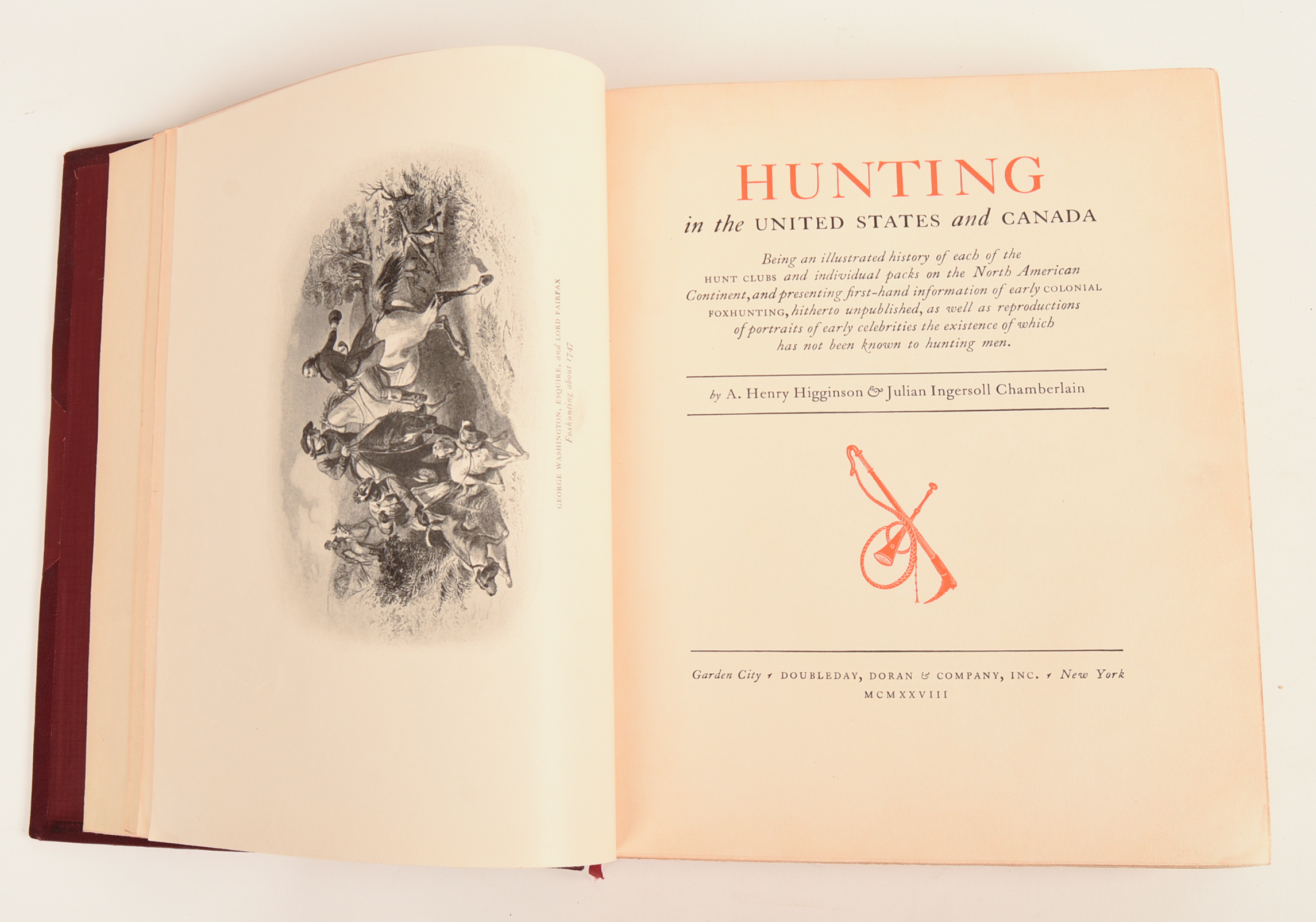 Hunting in the United States and Canada by Higginson & Chamberlain.