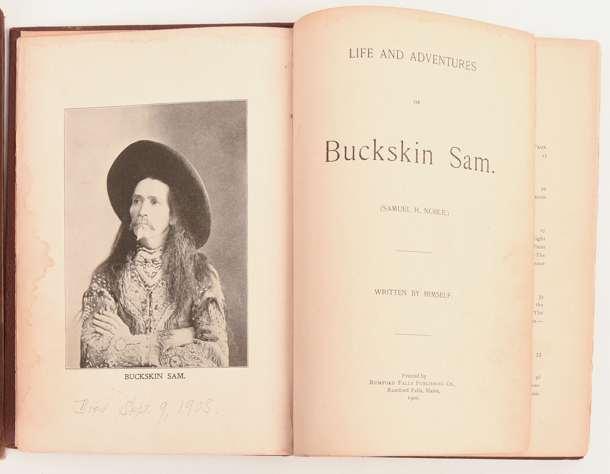 Lot of two 1st edition Maine biographies.