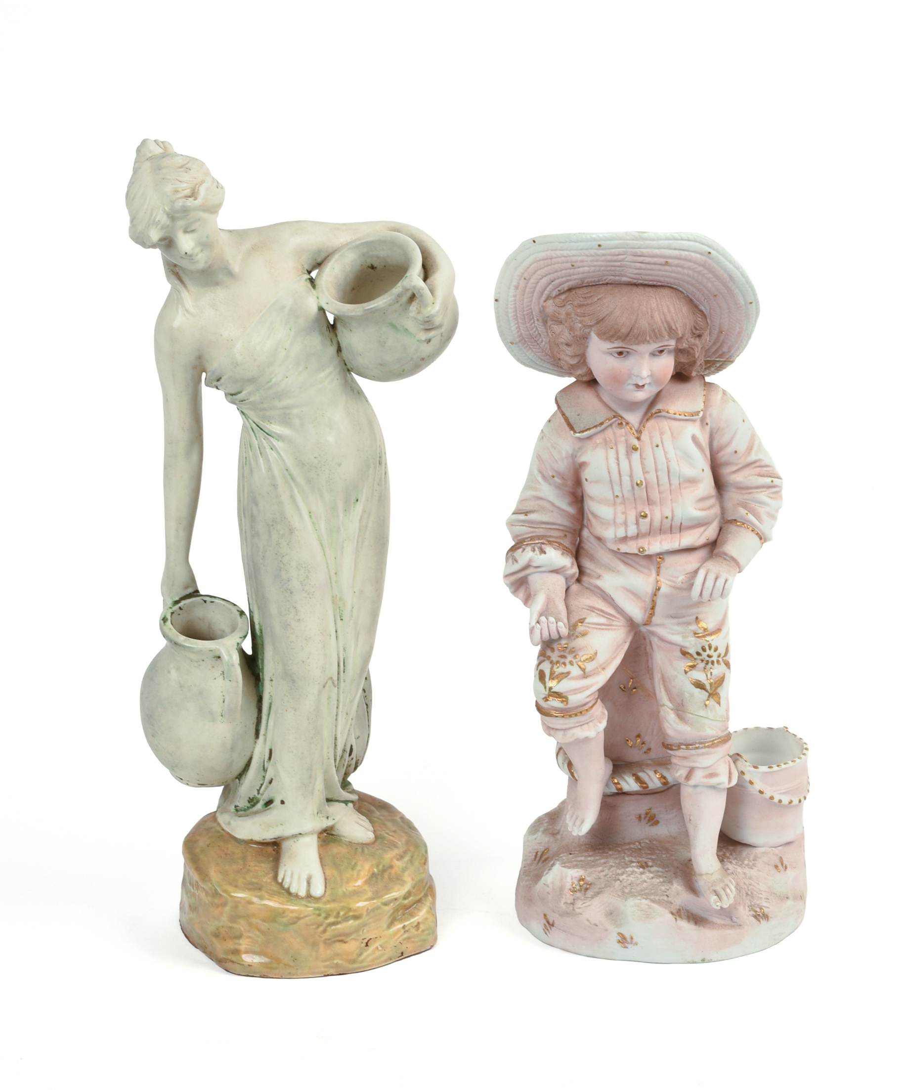 Pair of European Porcelain Figures.