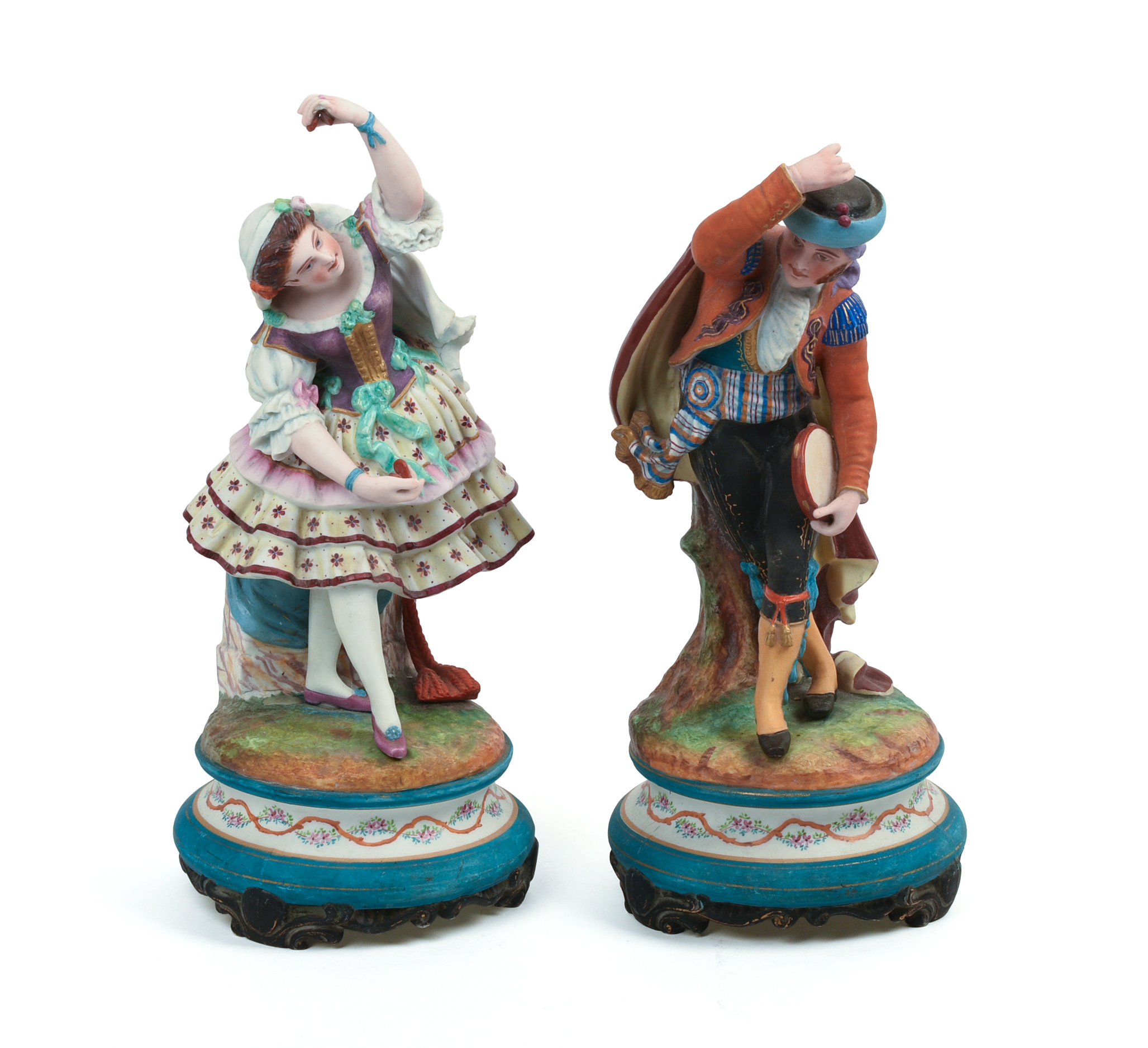 Pair of European Bisque Figures.