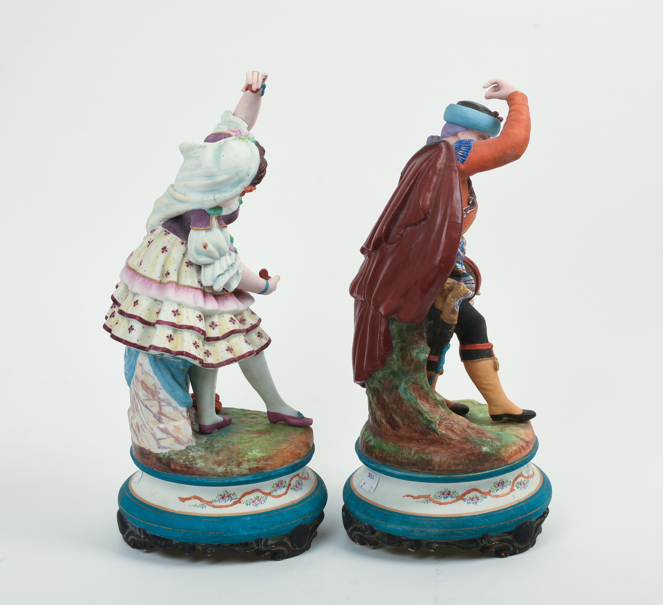 Pair of European Bisque Figures.