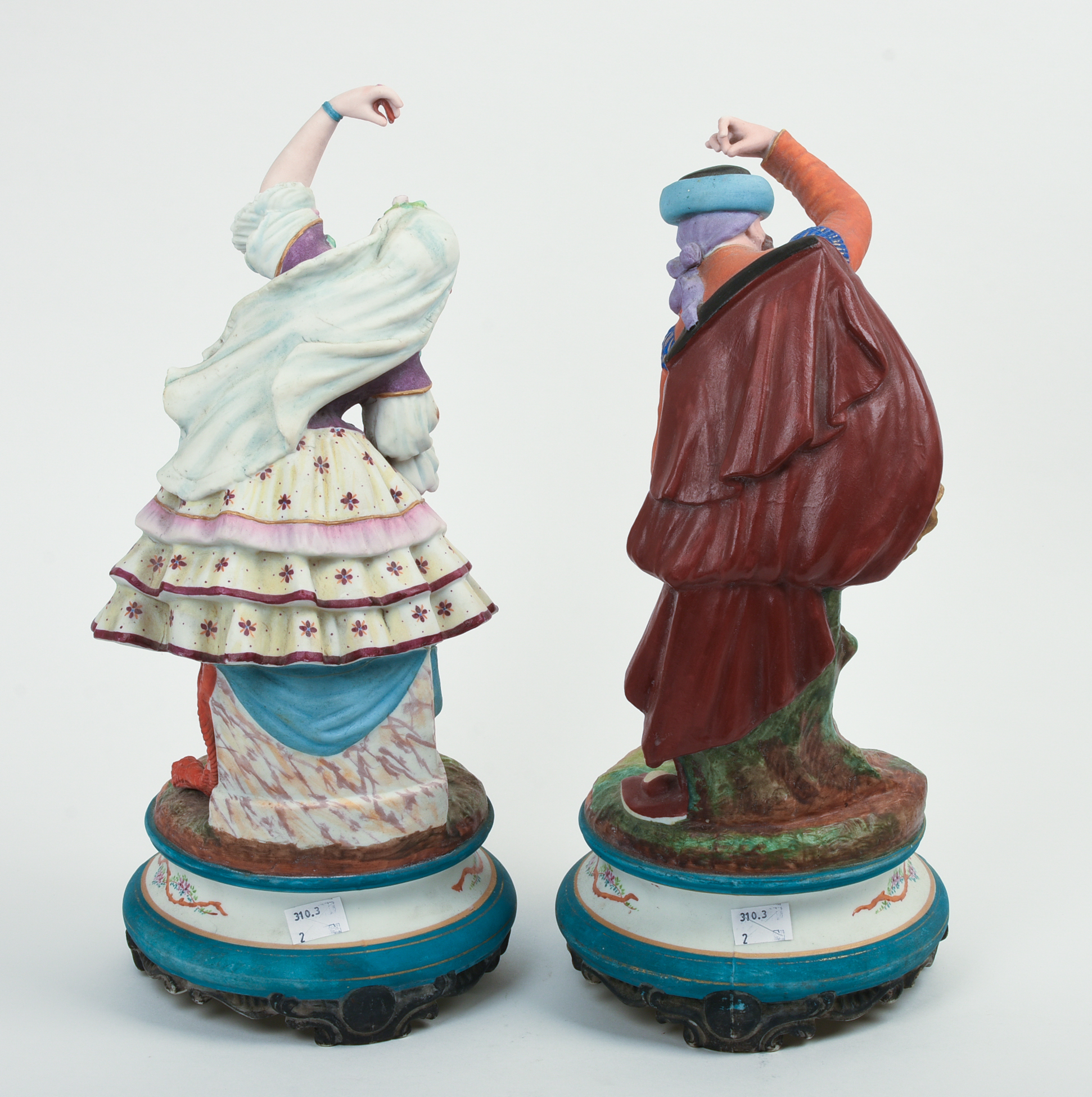 Pair of European Bisque Figures.