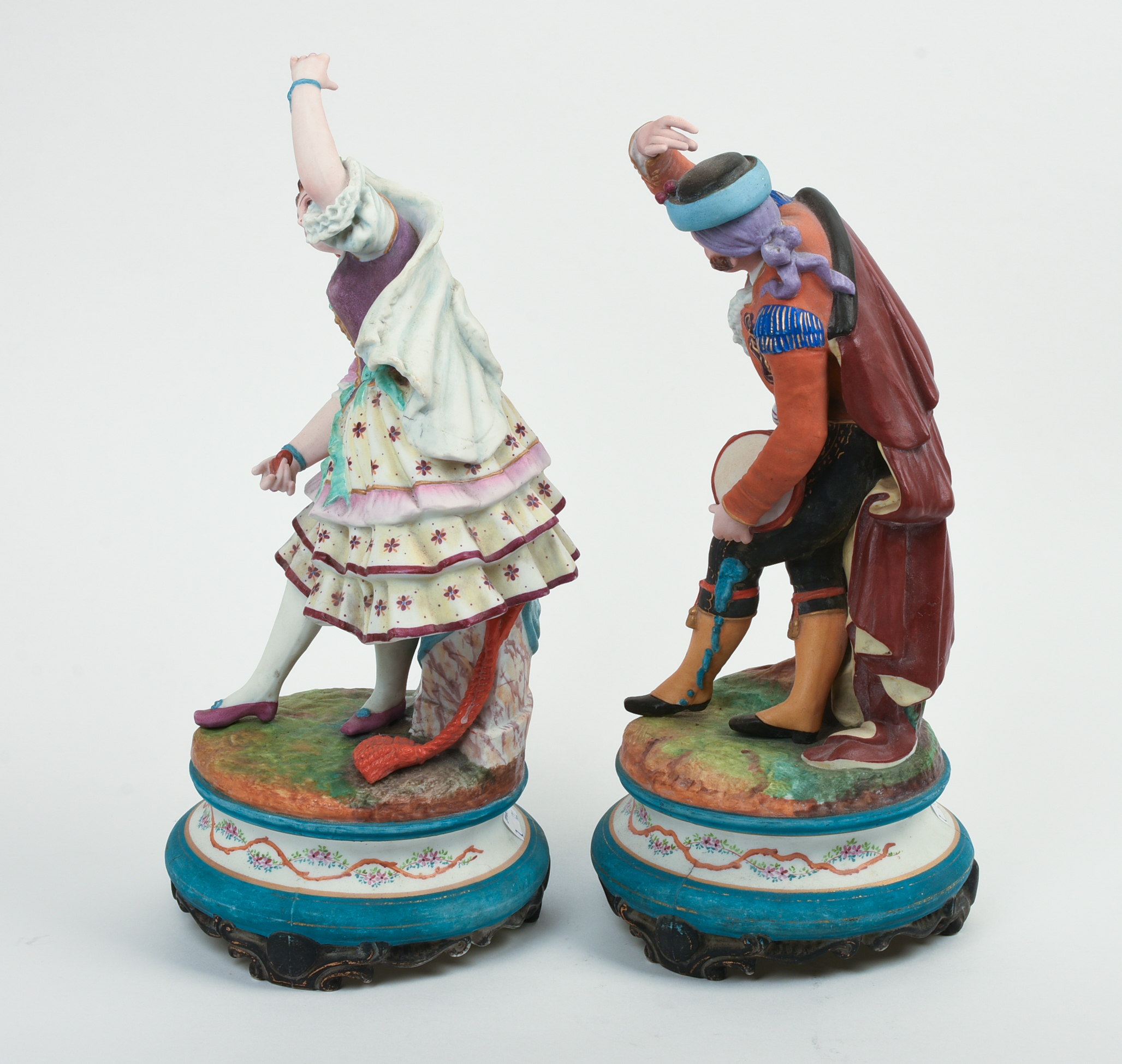 Pair of European Bisque Figures.