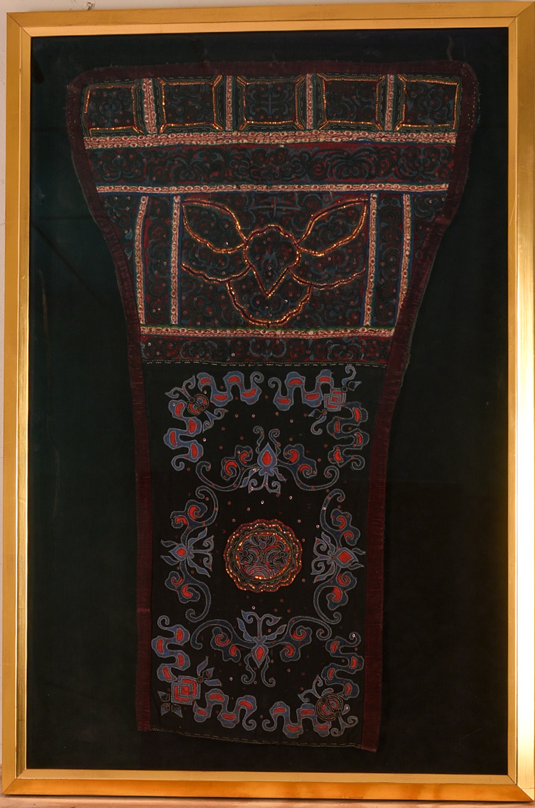 Chinese Dong People Embroidered Panel.