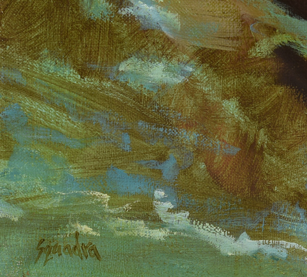 John Squadra (b. 1932). Waterfall.