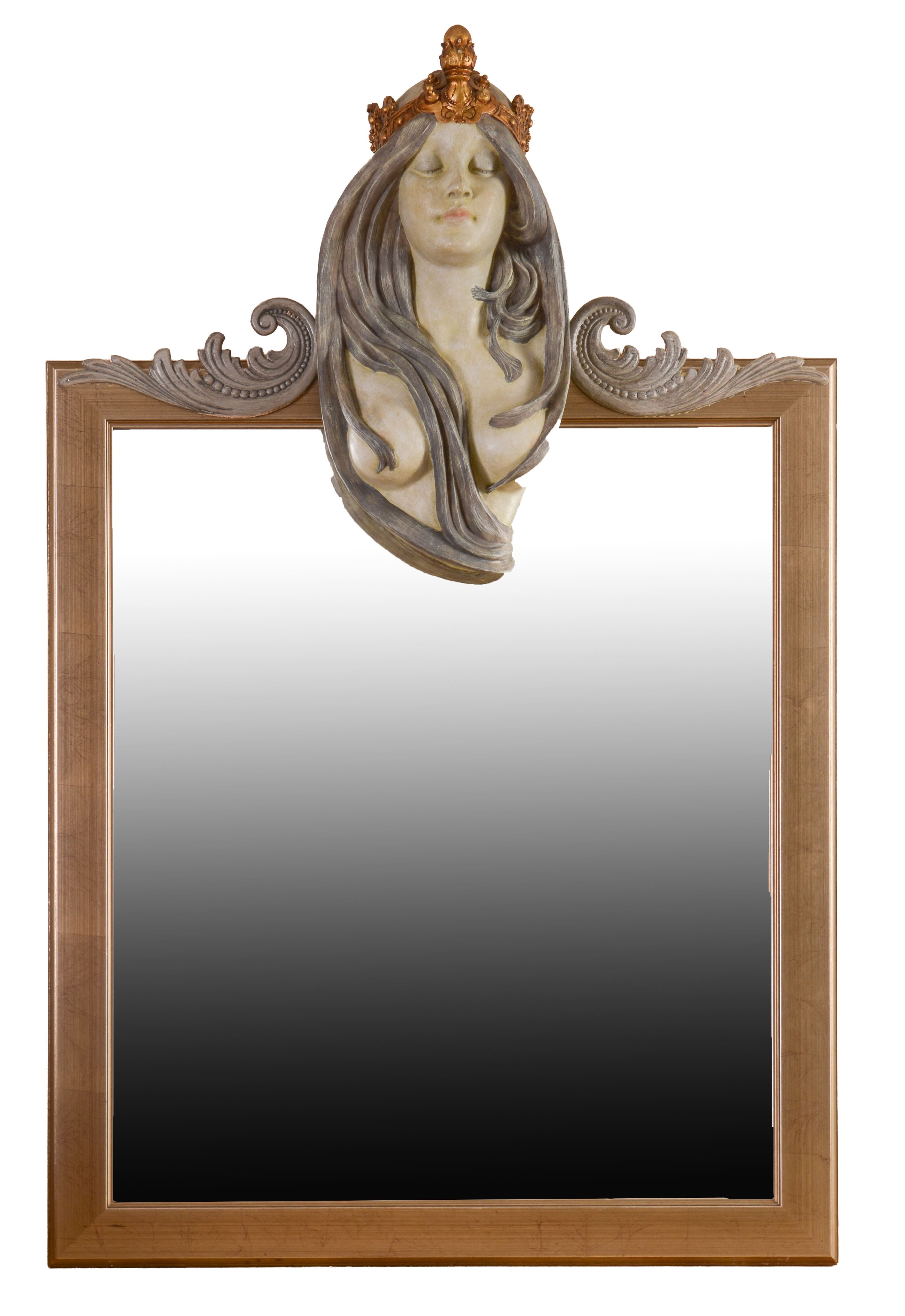 John Squadra (b.1932). Mirror With Bust of a Woman