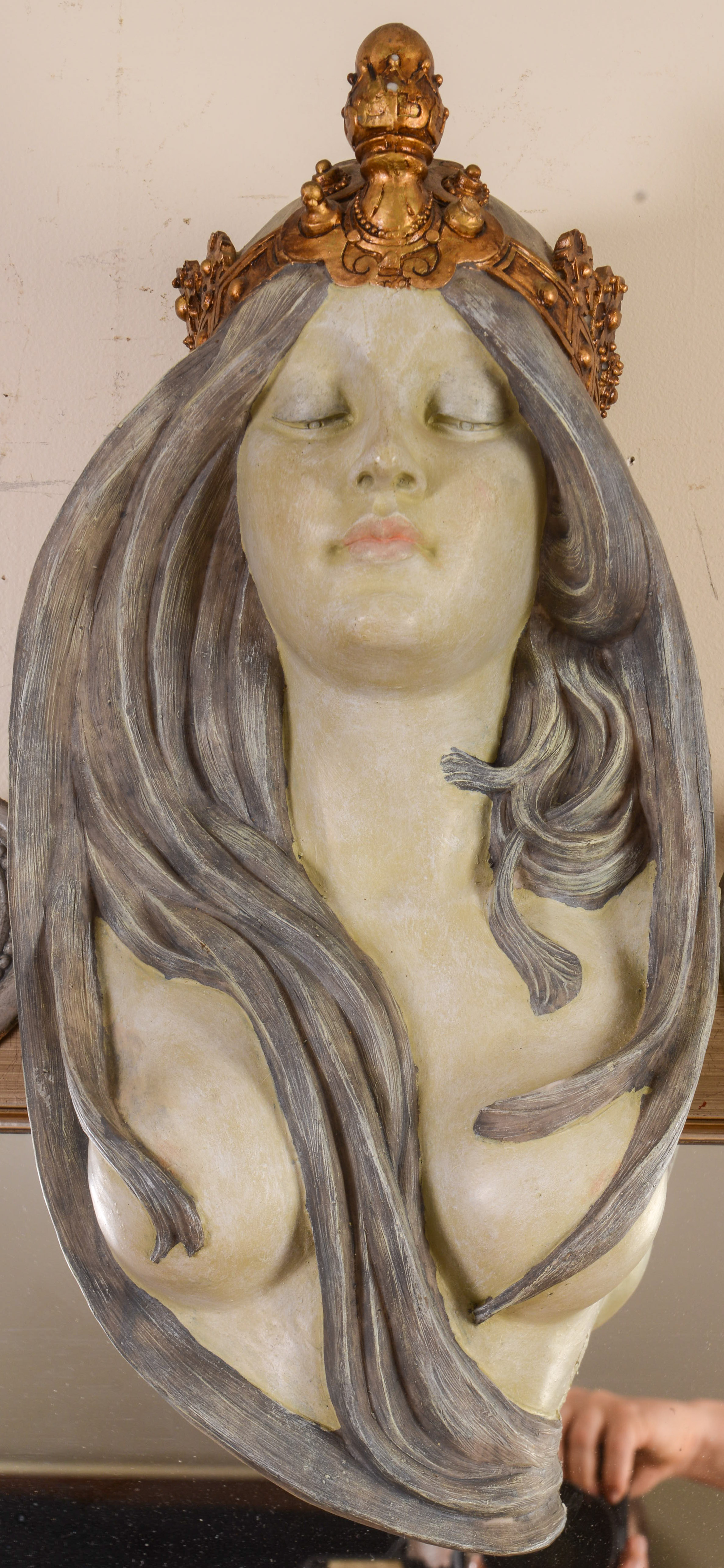 John Squadra (b.1932). Mirror With Bust of a Woman