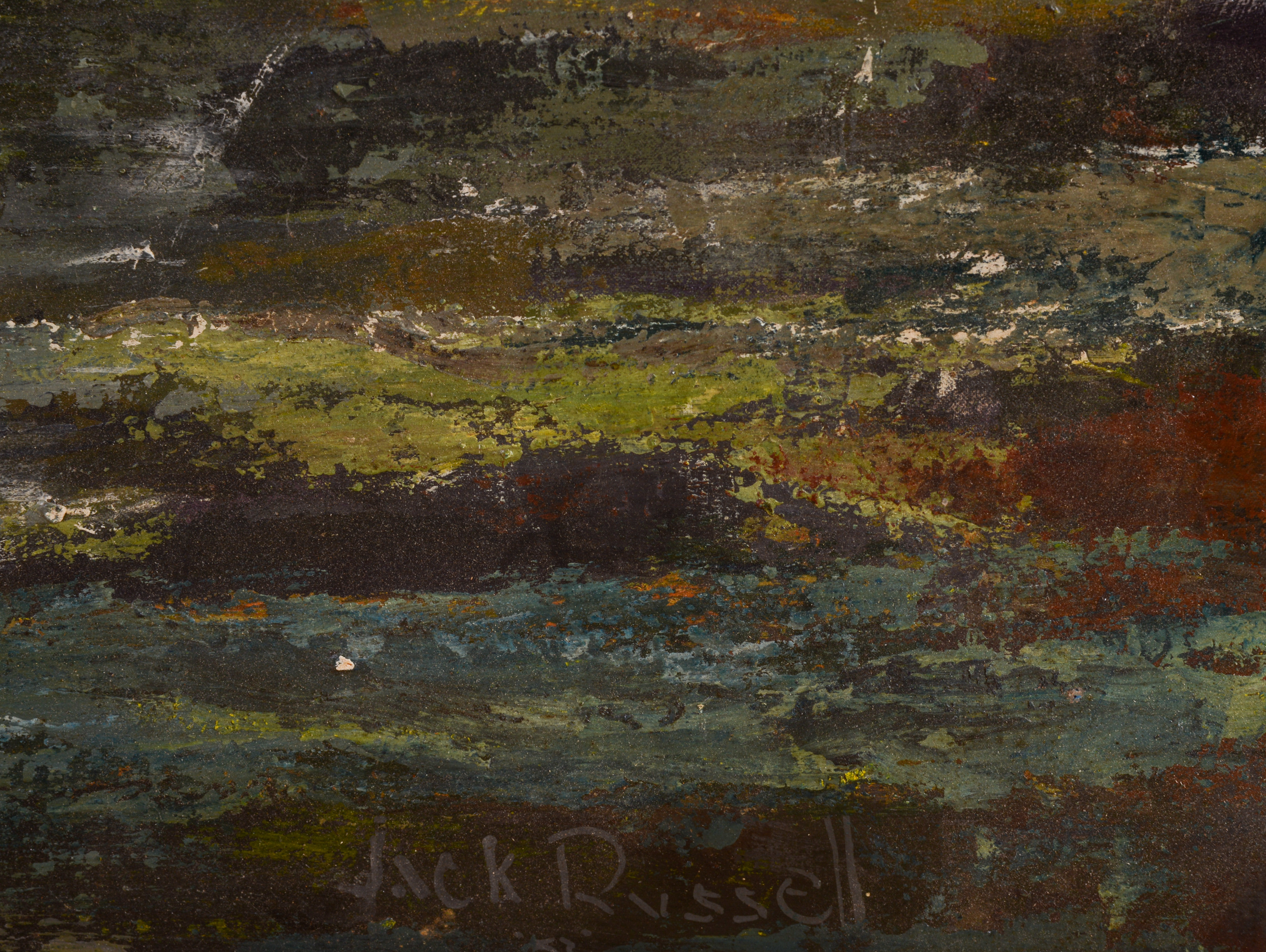 JACK RUSSEL CANYON PAINTING.