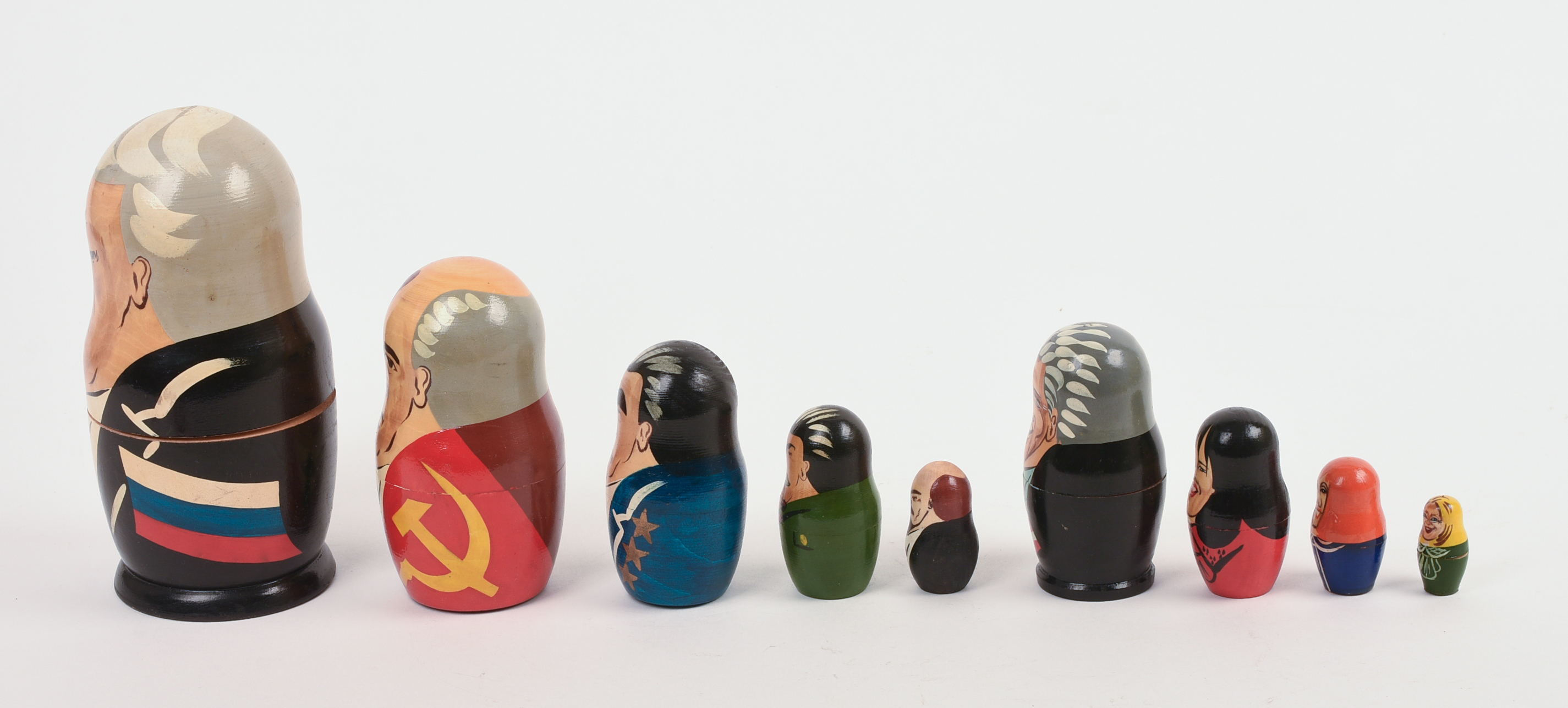 Gorbachev and Bill Clinton Russian Nesting Dolls.