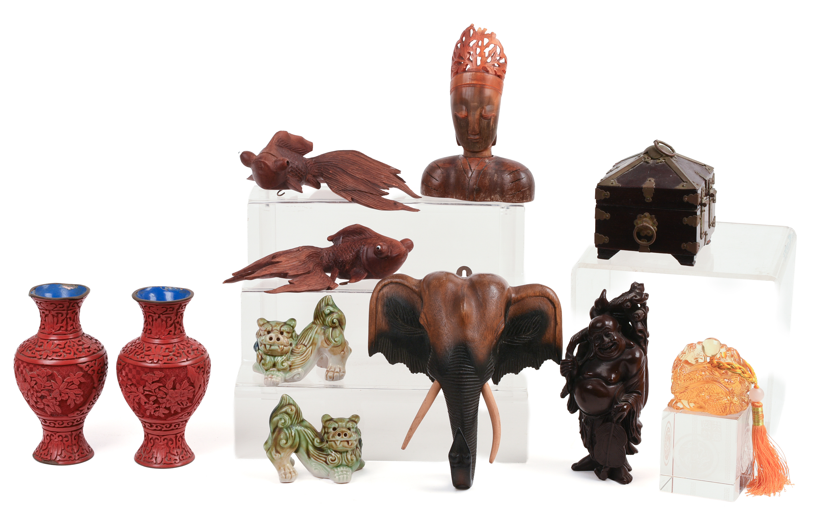 Group of Asian Decorative Objects.