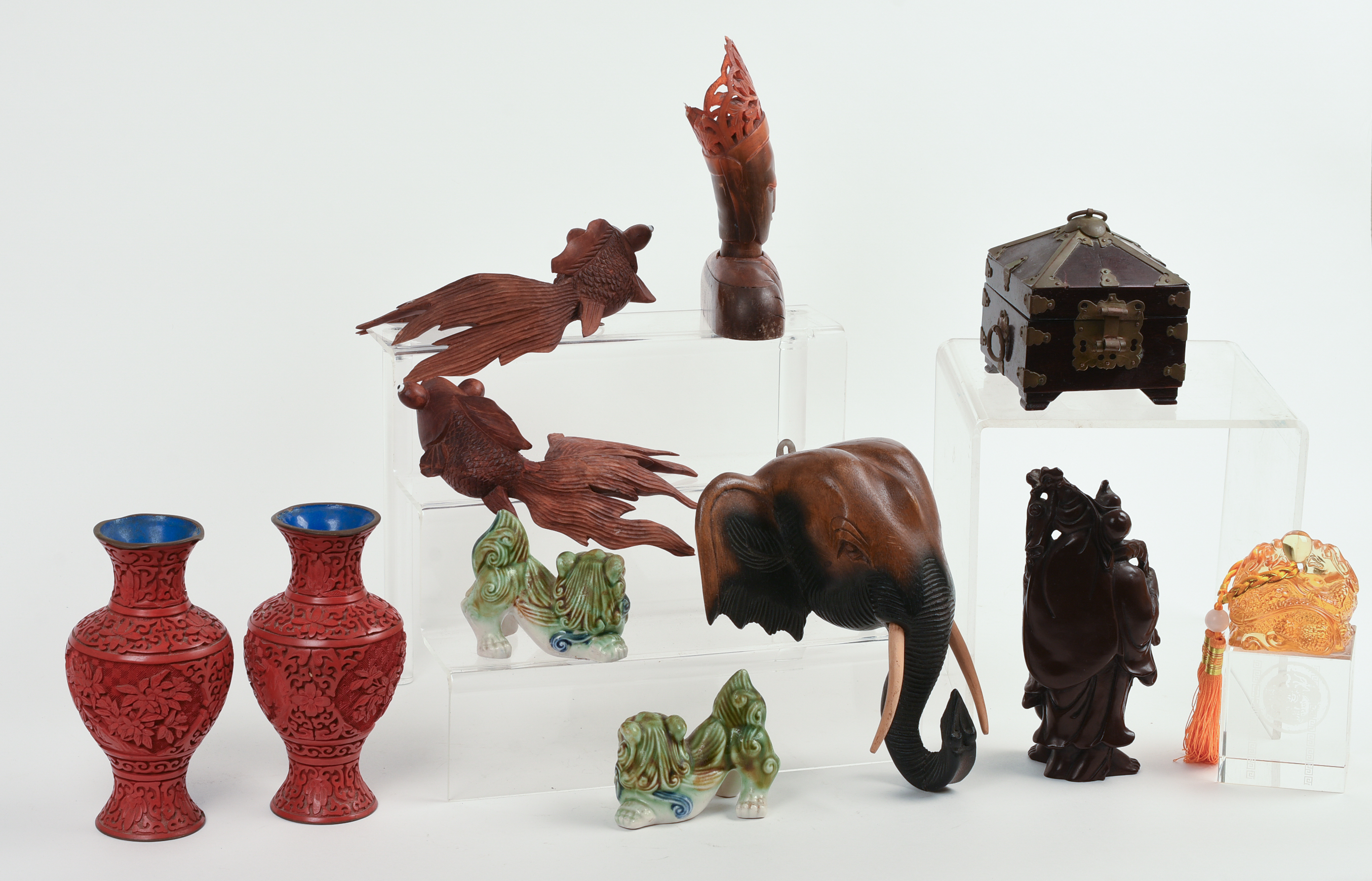 Group of Asian Decorative Objects.