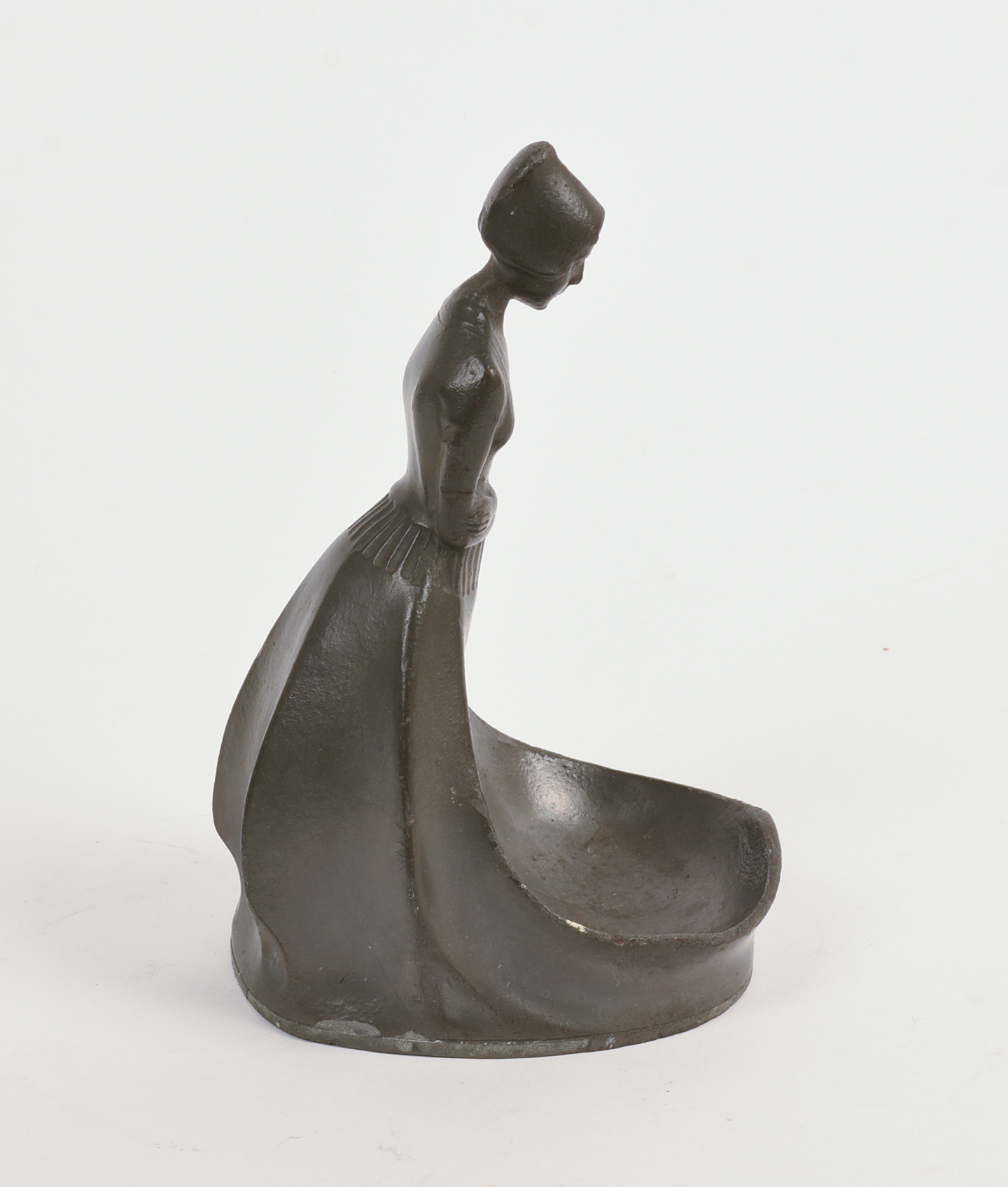 Herman Fauser for Jegendstil Pewter Desk Dish.