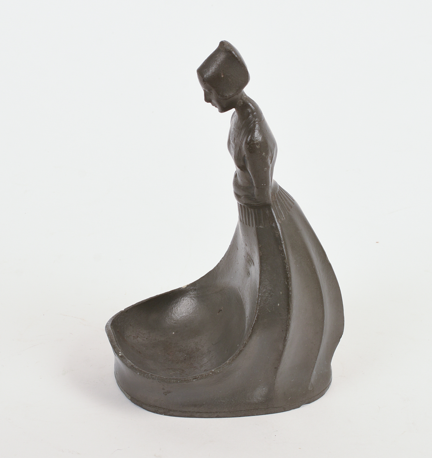 Herman Fauser for Jegendstil Pewter Desk Dish.
