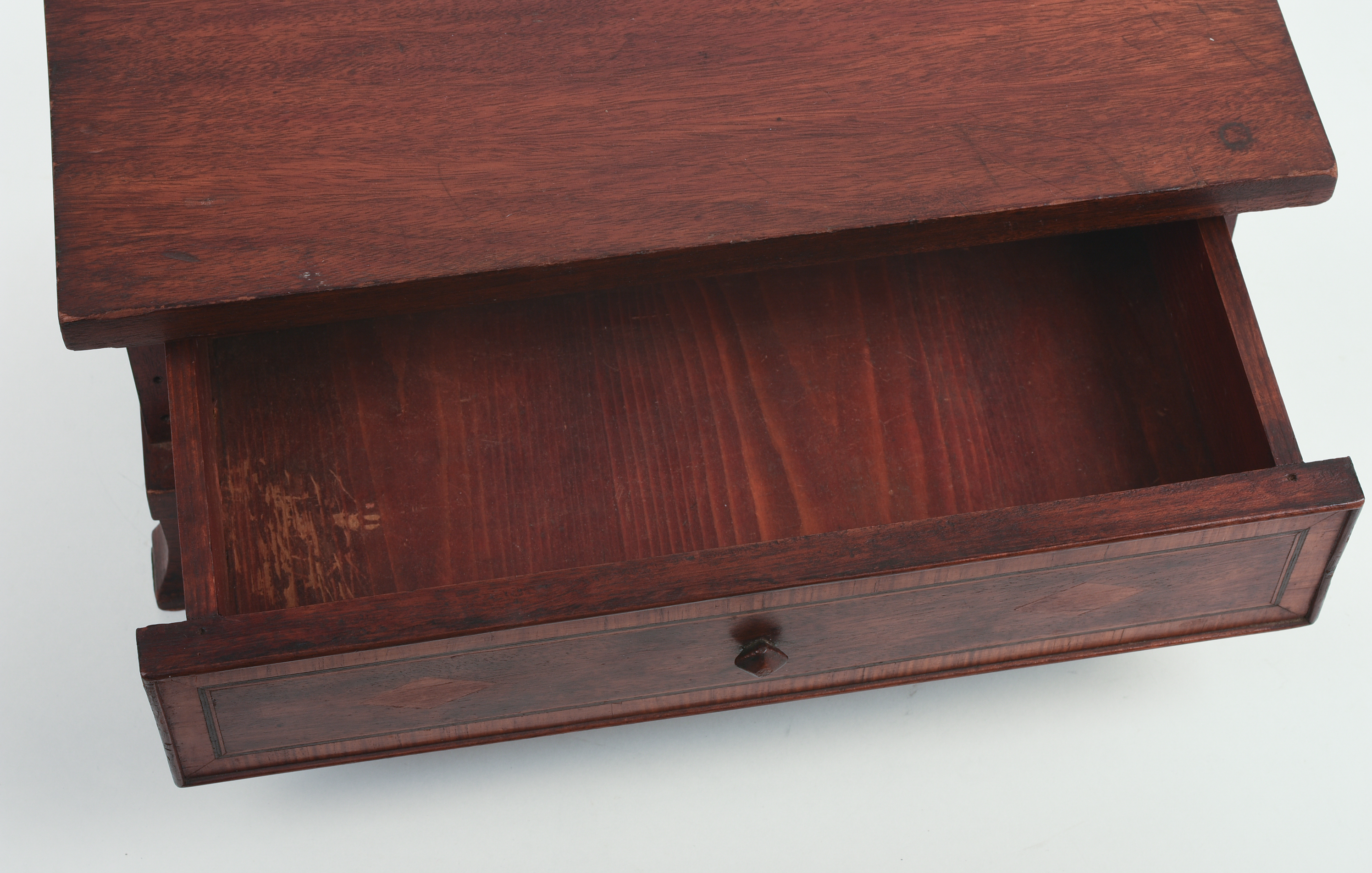 Federal Style Inlaid Mahogany Box With Drawer.