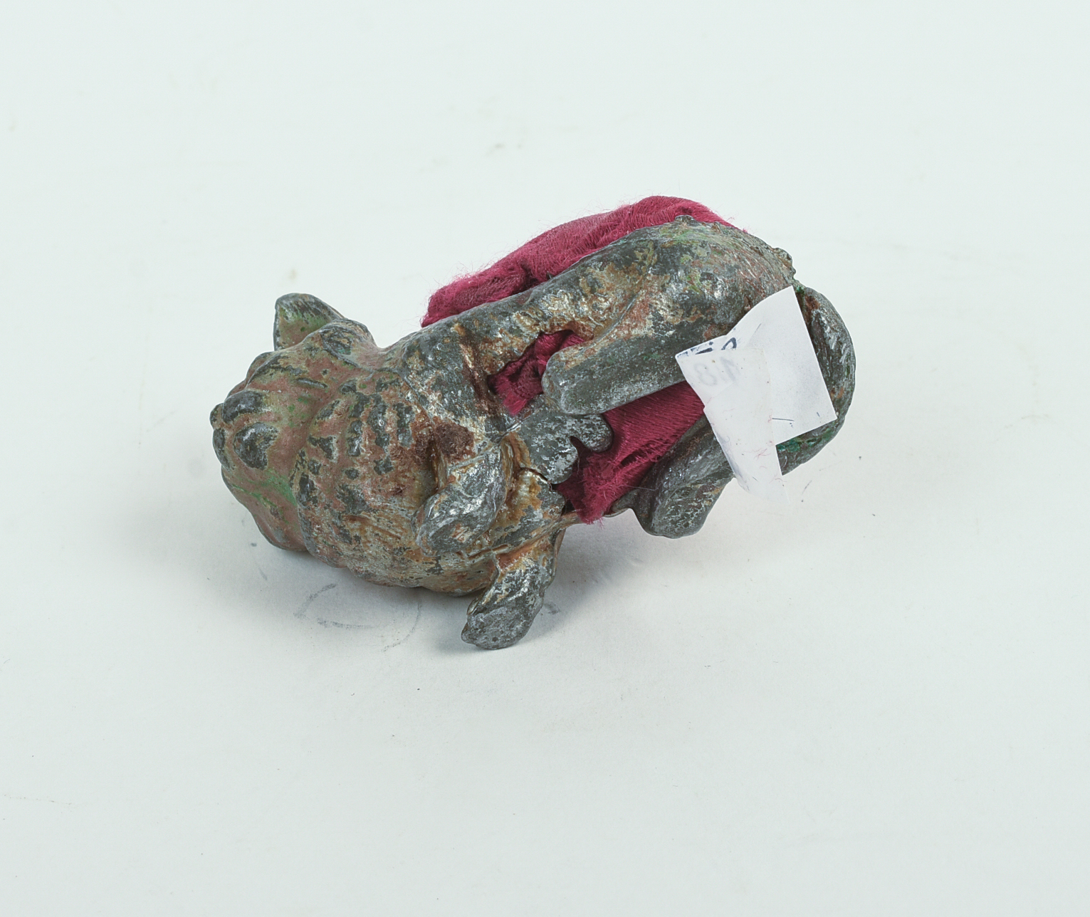 Cast Metal Cat Pincushion.