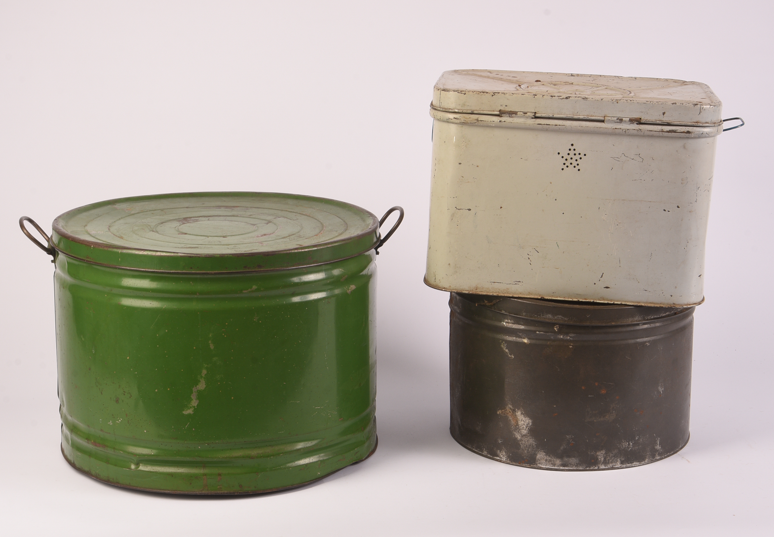 Three Large Vintage Food Tins.