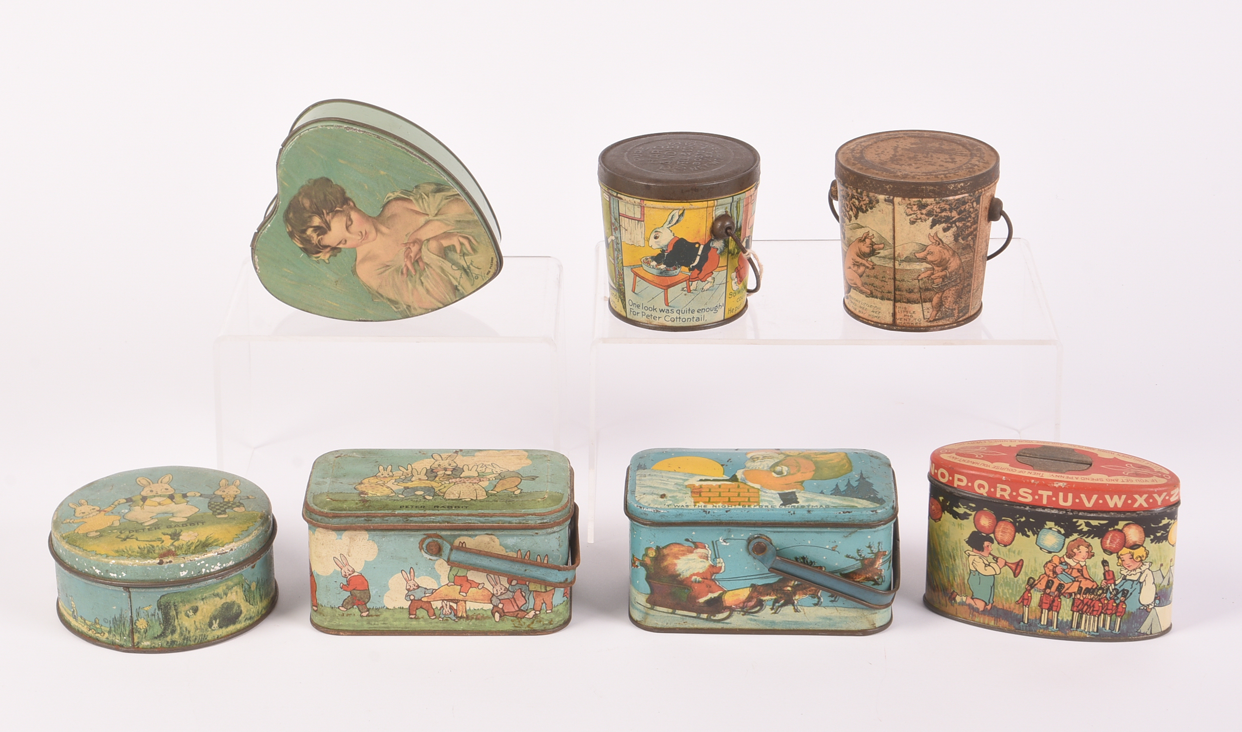 Group of Seven Vintage Tins.