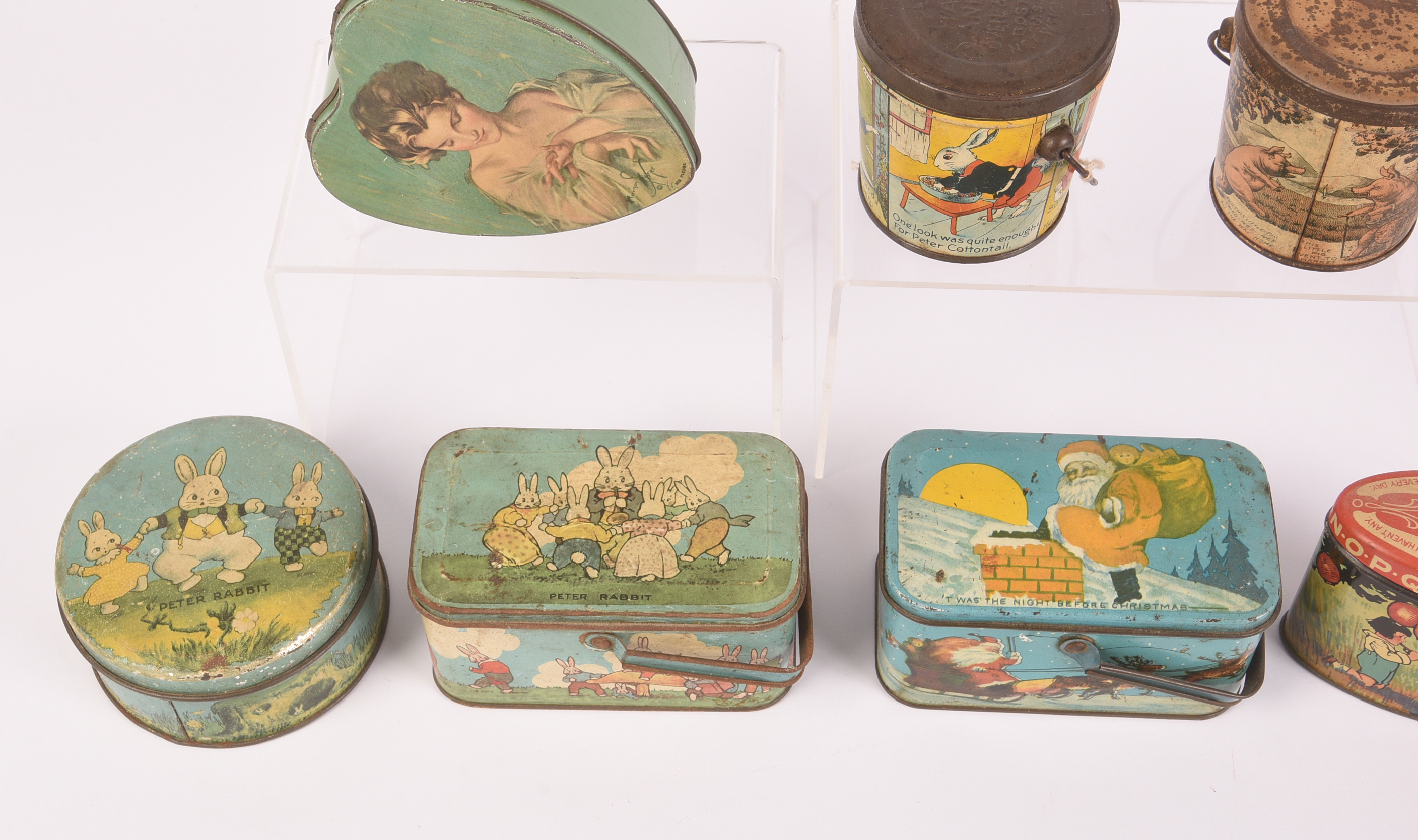Group of Seven Vintage Tins.