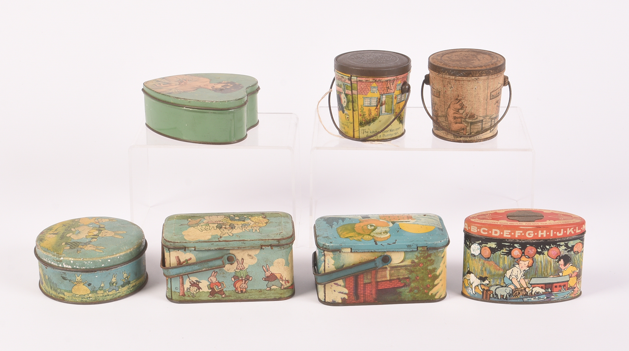 Group of Seven Vintage Tins.