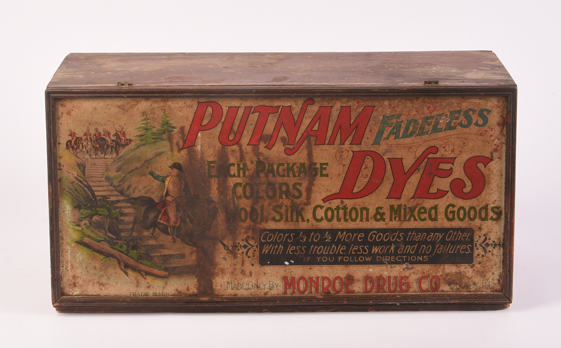 Putnam Fadeless Dyes Box with Miscellaneous Dyes.