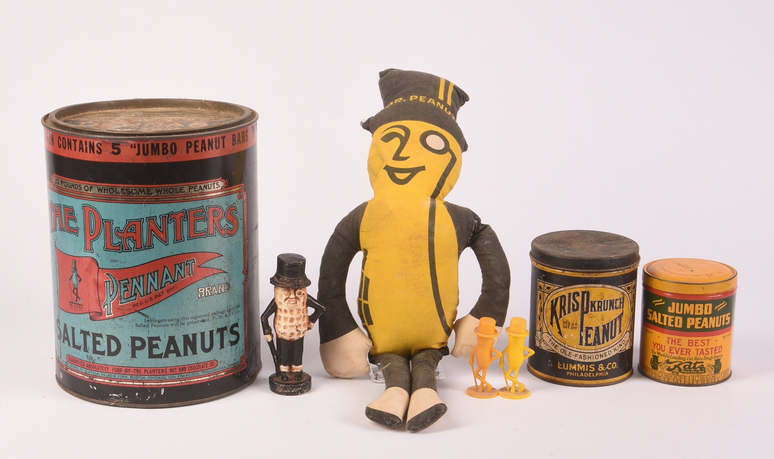 Vintage Mr. Peanut and Peanut Items.