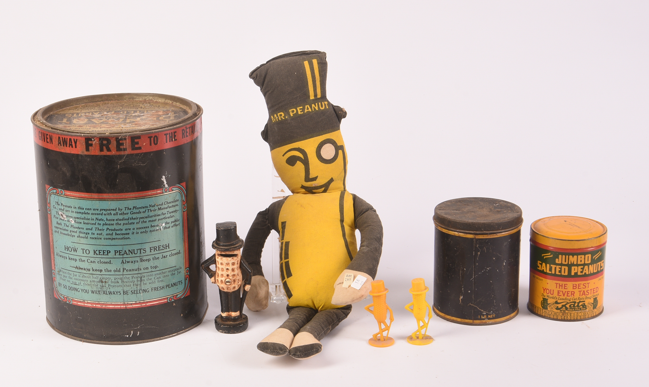 Vintage Mr. Peanut and Peanut Items.