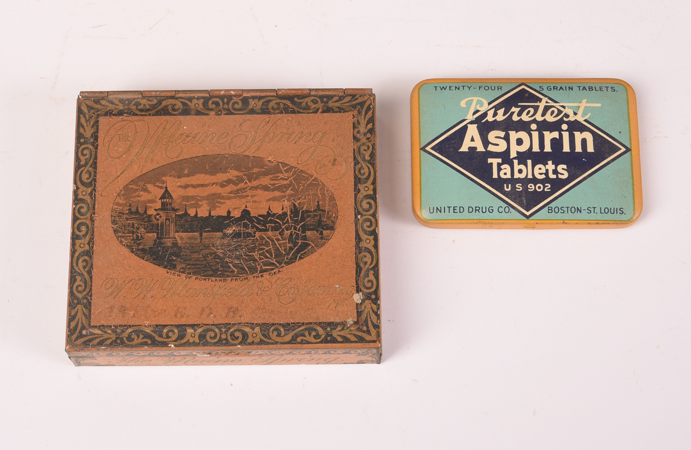 Ten Vintage Tins.