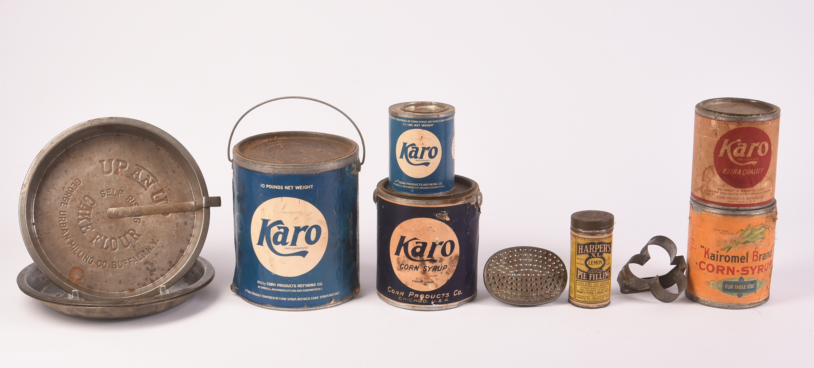 Vintage Corn Syrup Tins and Baking Items.