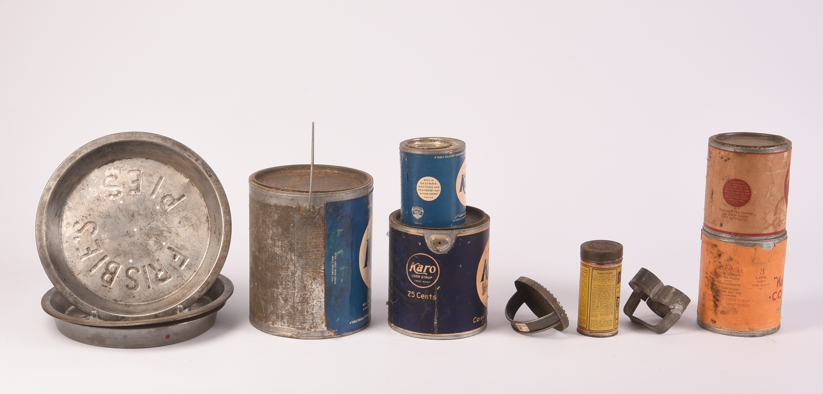 Vintage Corn Syrup Tins and Baking Items.