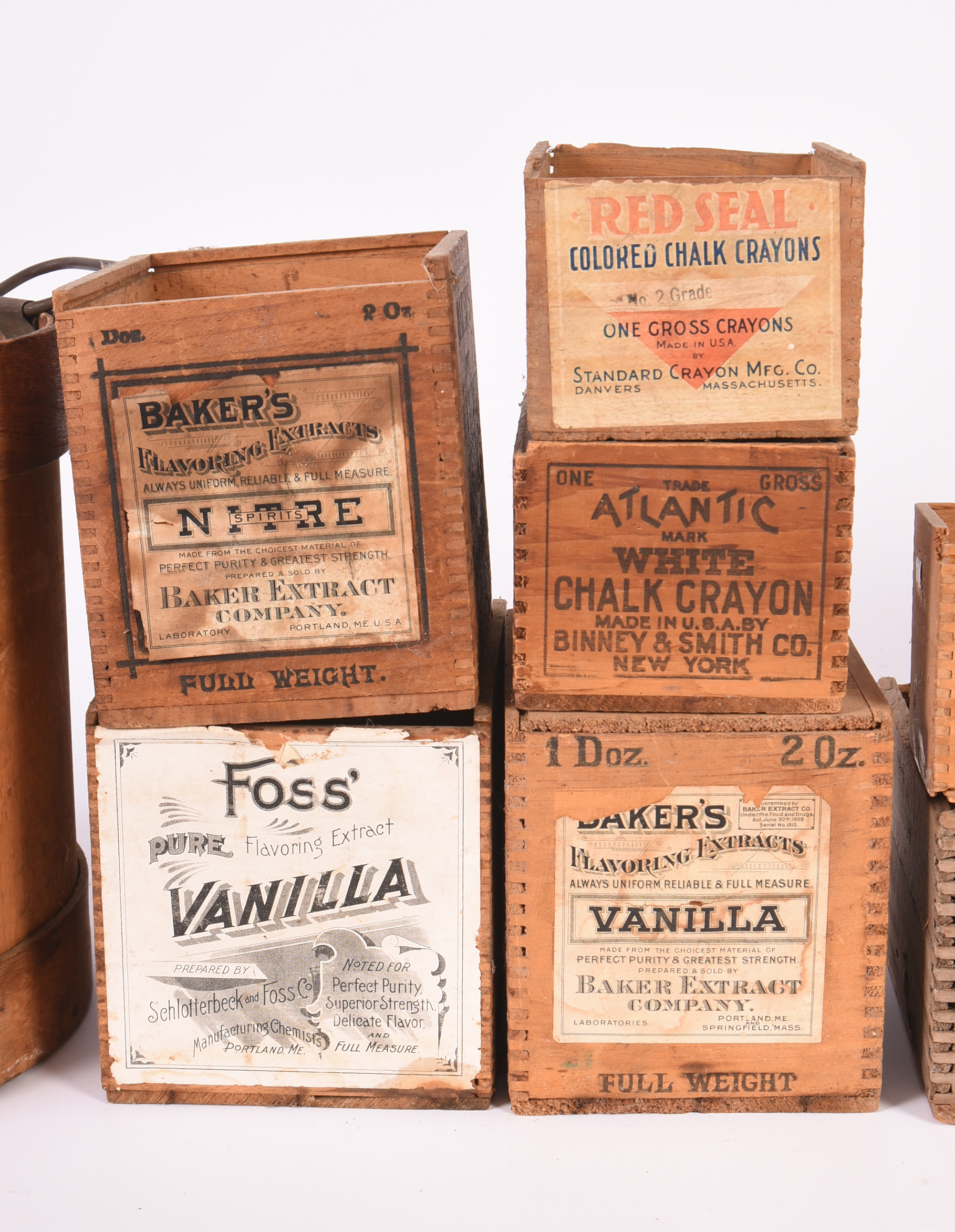 Grouping of Advertising Crates.